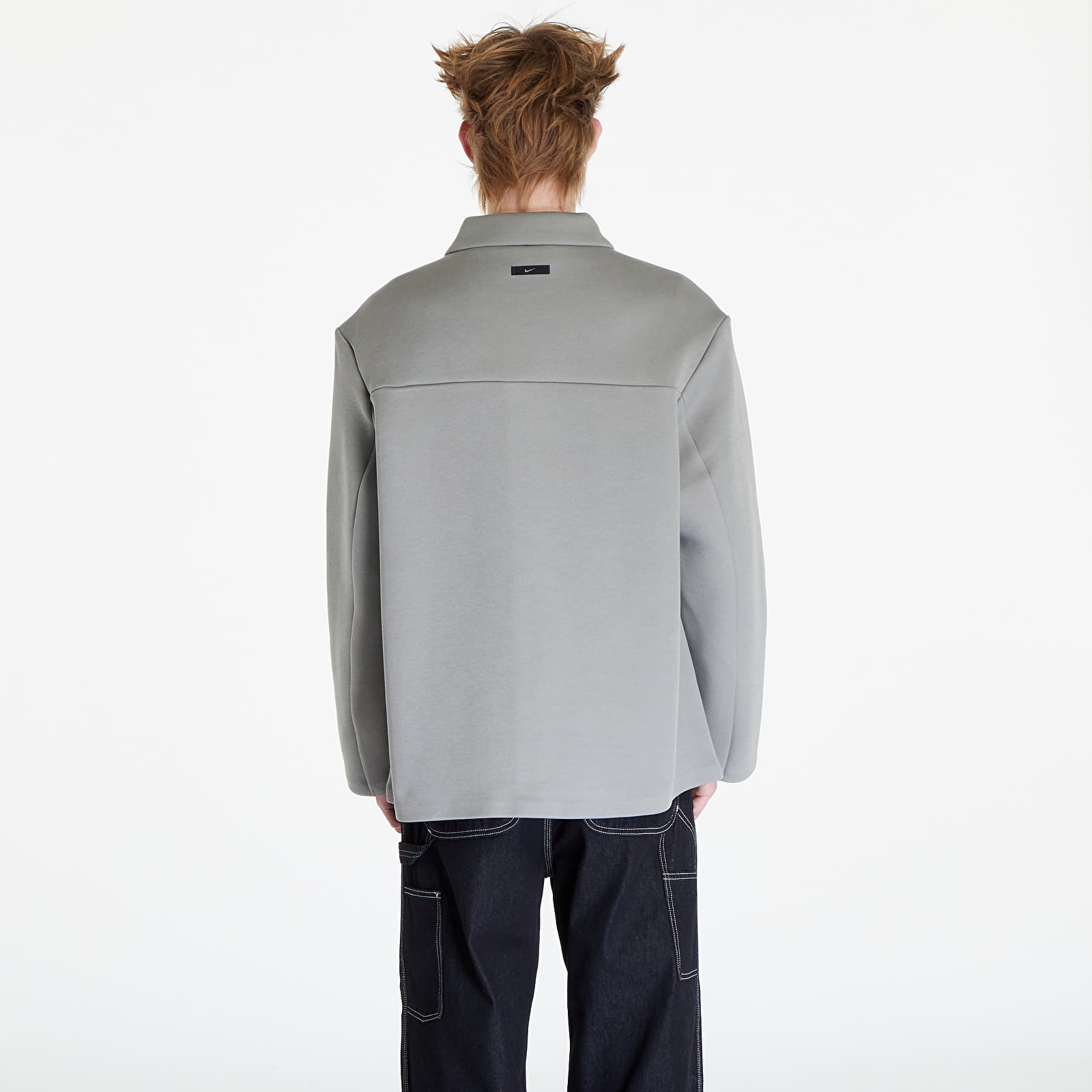 Kabáty Nike Sportswear Tech Fleece Reimagined Men's Oversized Shacket Dark Stucco