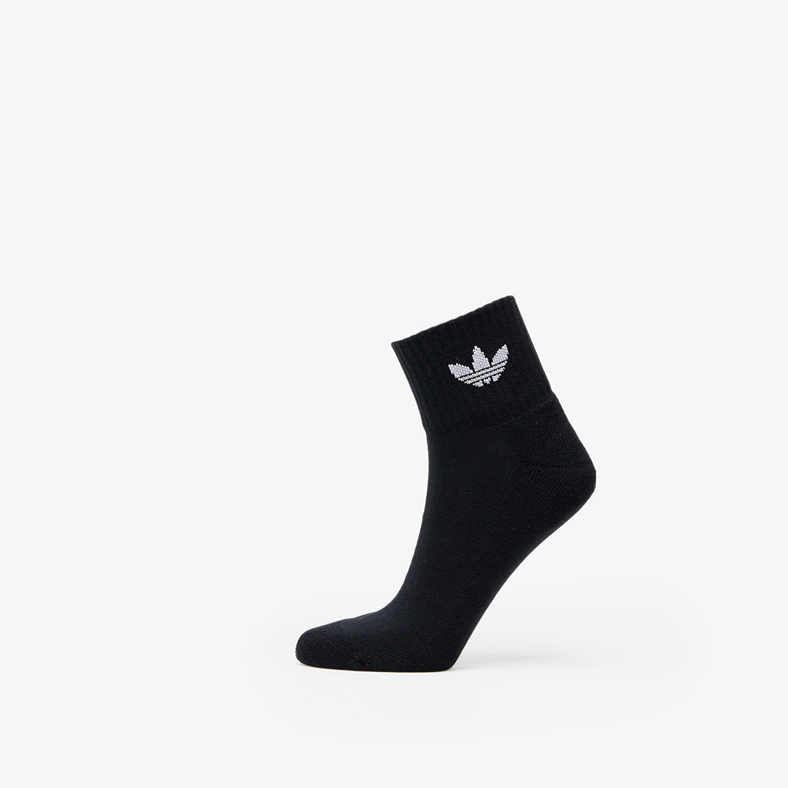 Ponožky adidas Originals Mid Ankle Sock 3-Pack White/ Medium Grey Heather/ Black