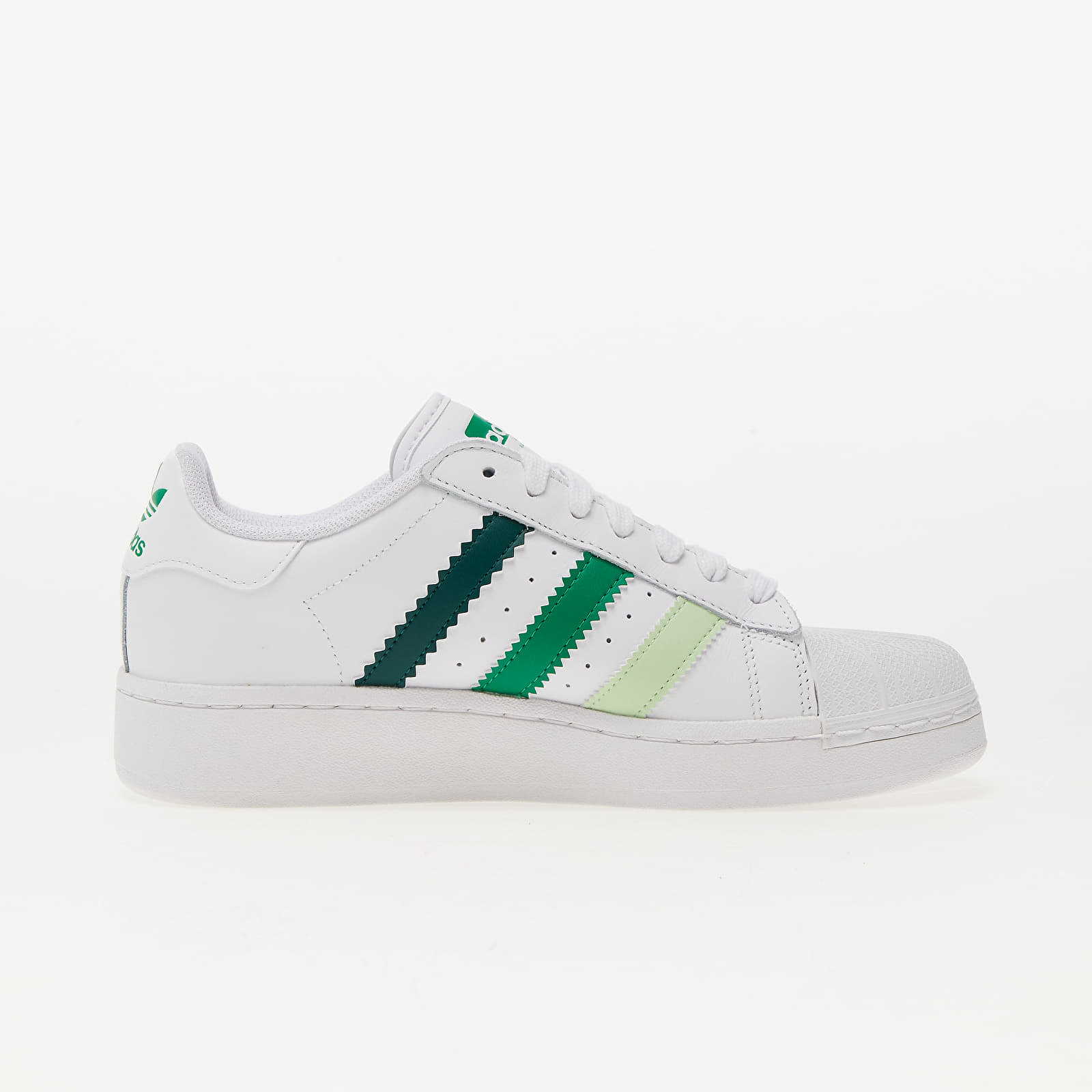 Adidas originals superstar og white  green clearance