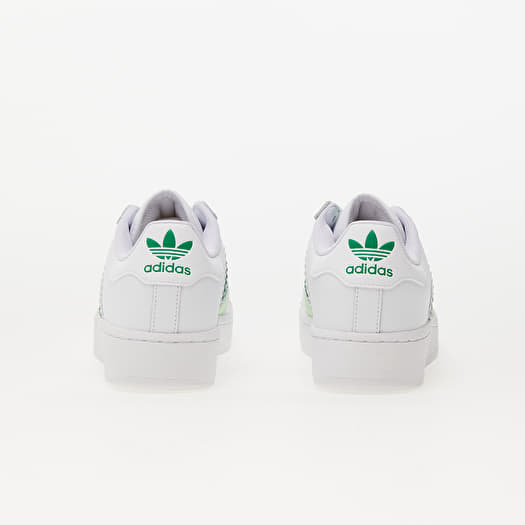 Adidas originals superstar white green top