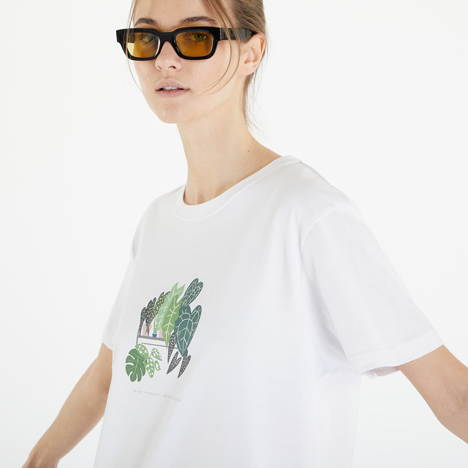 T-shirts Queens Moje Terapie, Akorát Dražší T-Shirt UNISEX White