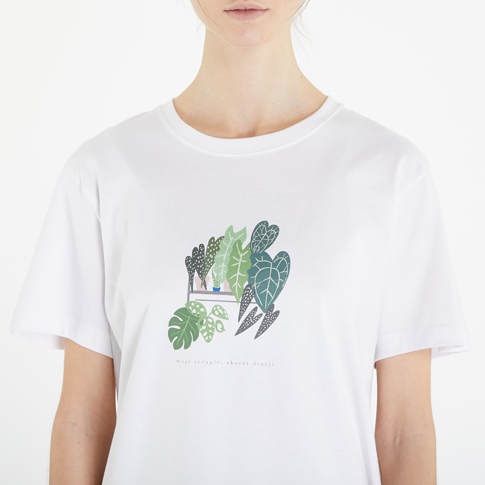 T-shirts Queens Moje Terapie, Akorát Dražší T-Shirt UNISEX White