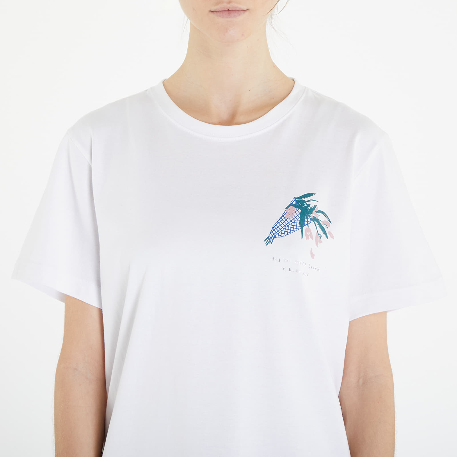 T-shirts Queens Dej Mi Radši Kytku V Květináči T-Shirt UNISEX White