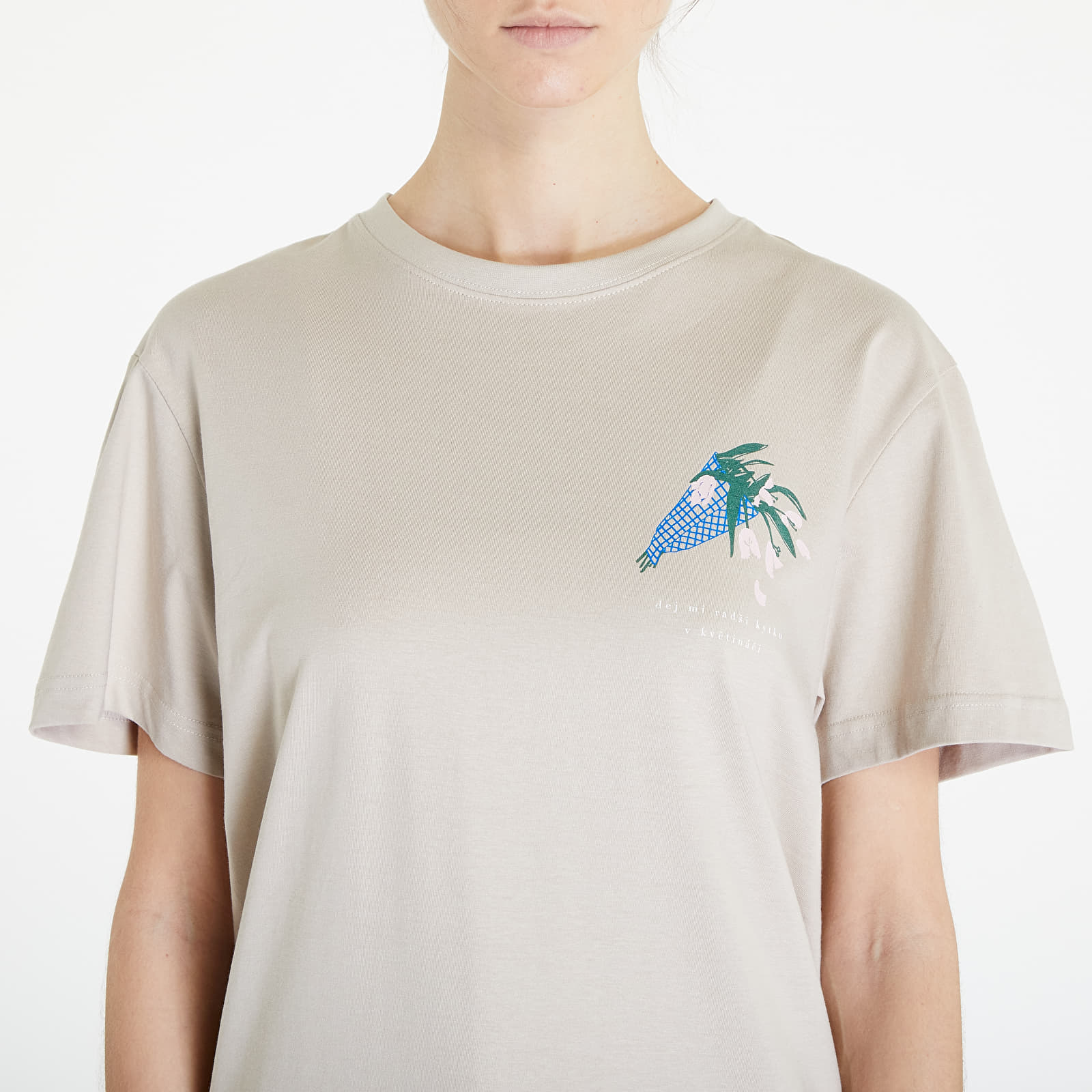 T-särgid Queens Dej Mi Radši Kytku V Květináči T-Shirt UNISEX Taupe