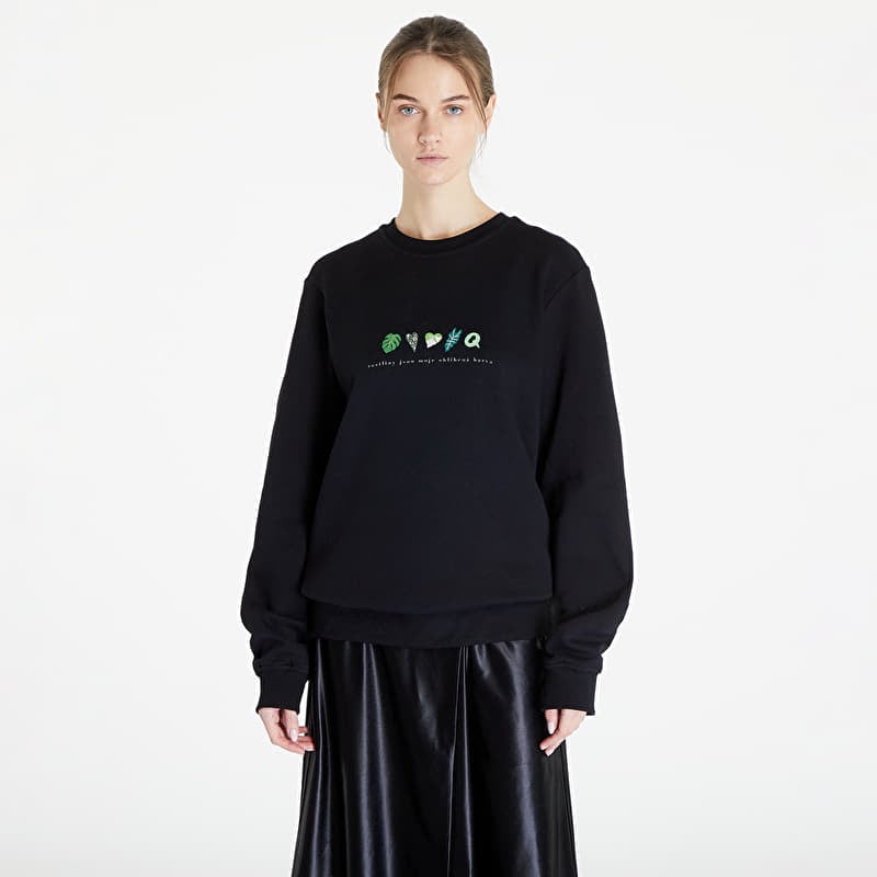 Толстовка Queens Rostliny Jsou Moje Oblíbená Barva Crewneck UNISEX Black