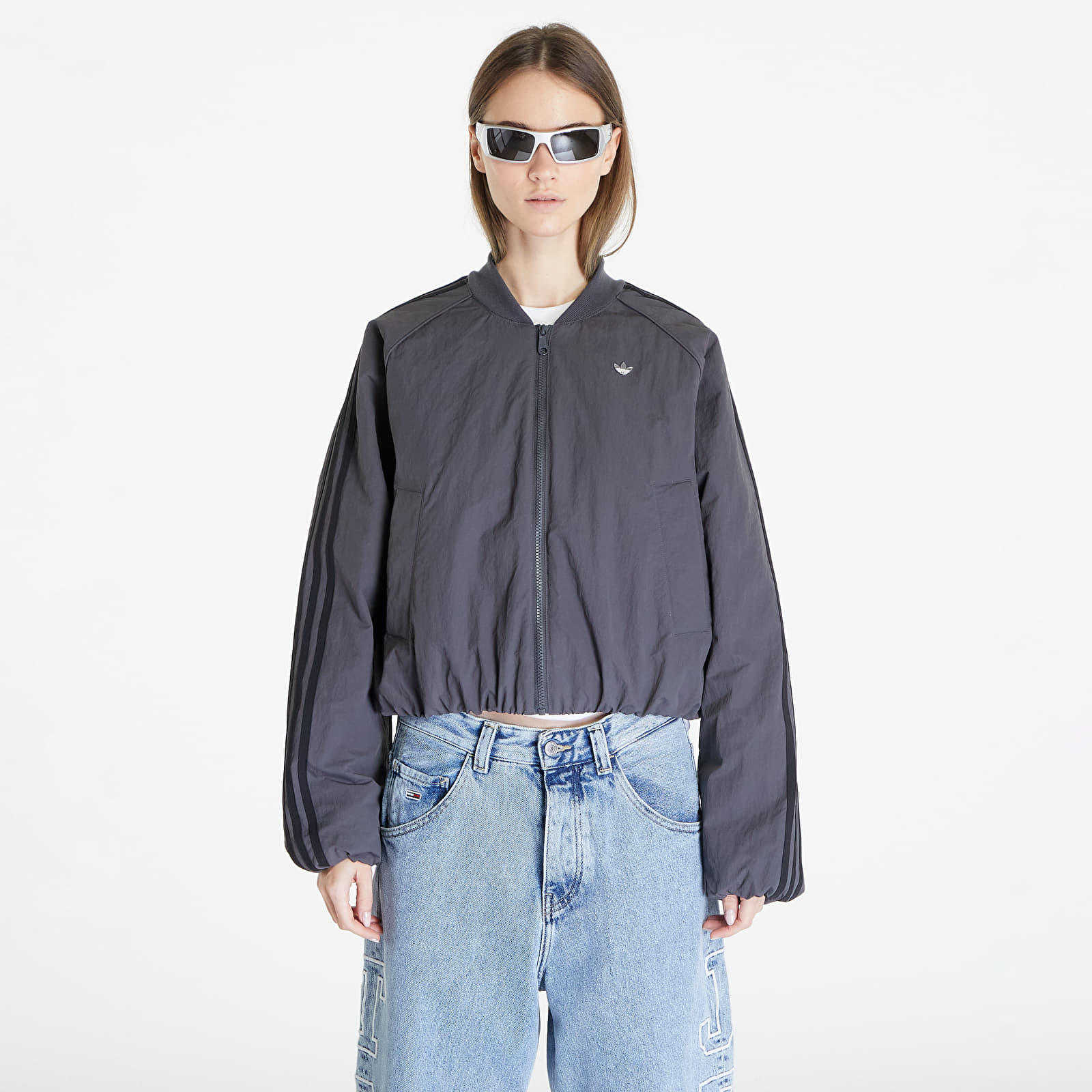 Adidas trefoil bomber jacket sales