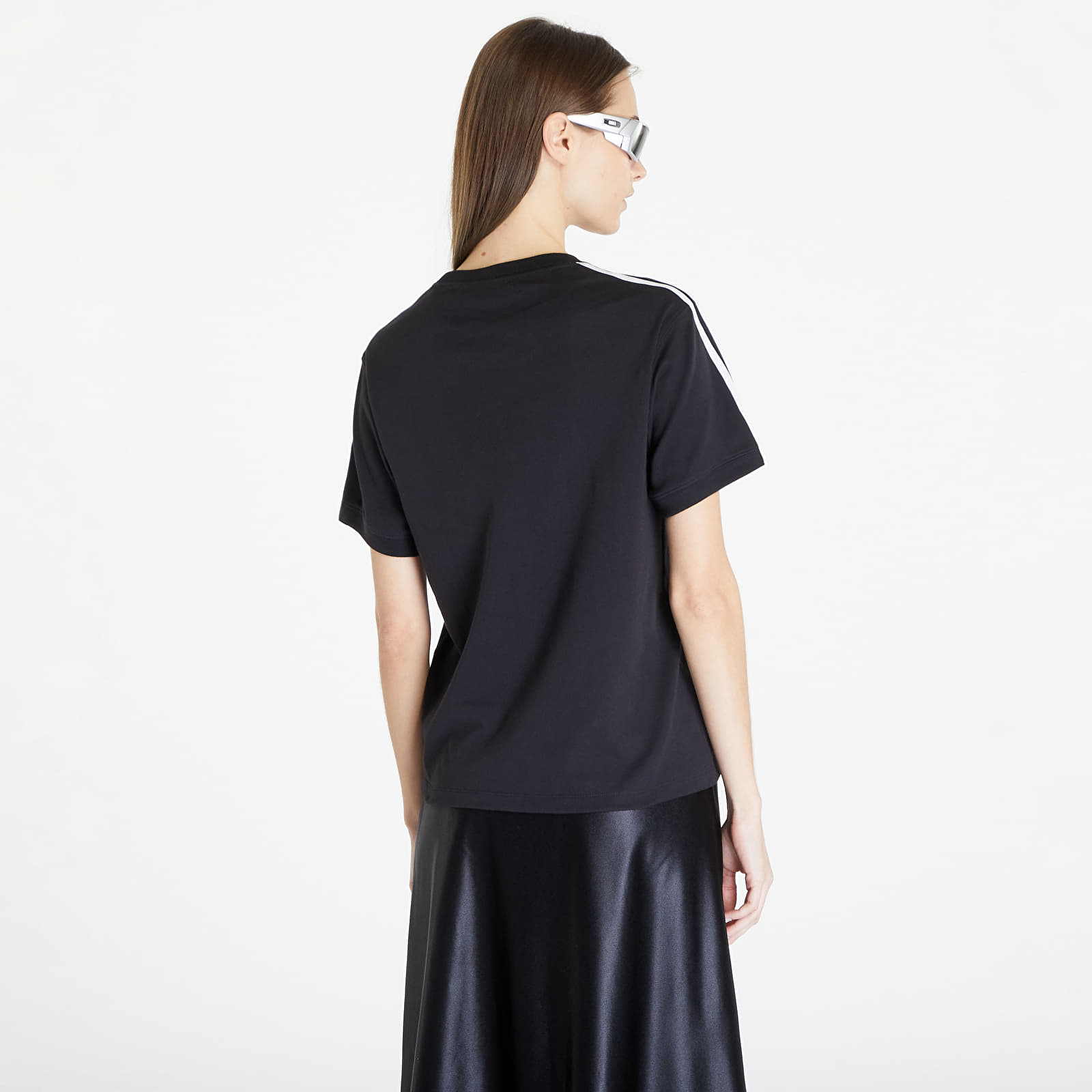 Tricouri adidas 3 Stripe Tee Black