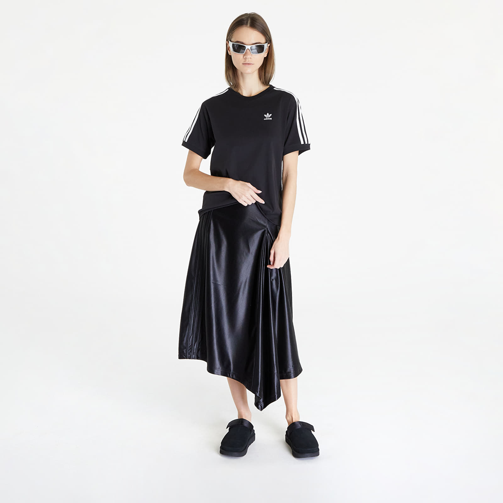 Tricouri adidas 3 Stripe Tee Black