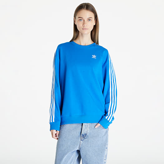 Sweatshirts adidas 3 Stripes Oversized Crew Sweatshirt Blue Bird Queens