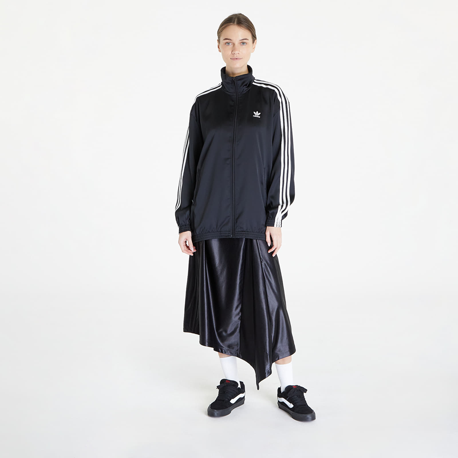 Hoodies and sweatshirts  adidas Loose Satin Track Top Black