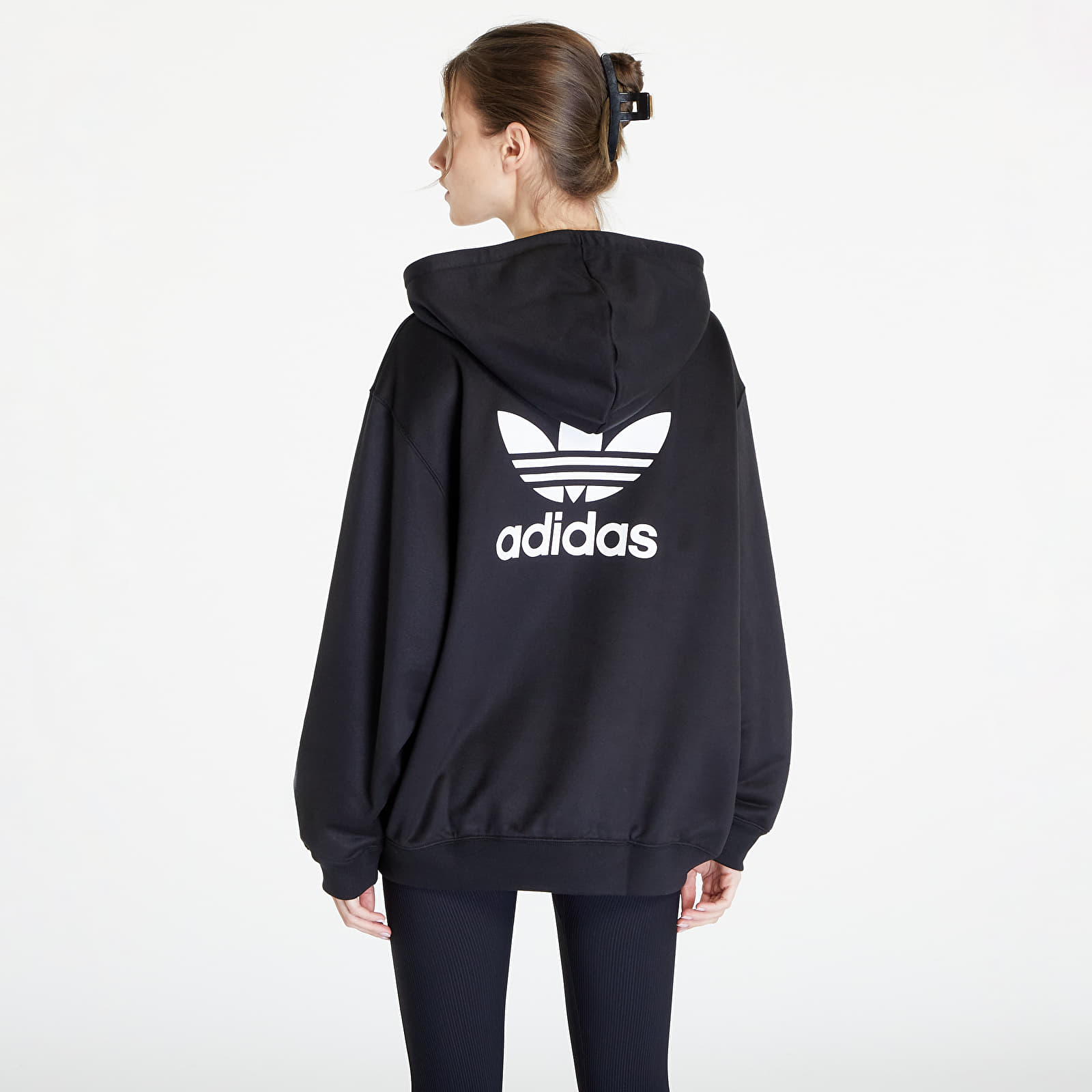 Sweatshirts adidas Trefoil Hoodie Black Queens