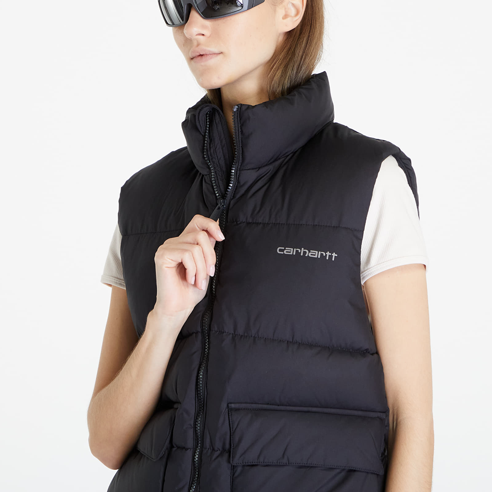 Vesty Carhartt WIP Springfield Vest UNISEX Black/ Blacksmith