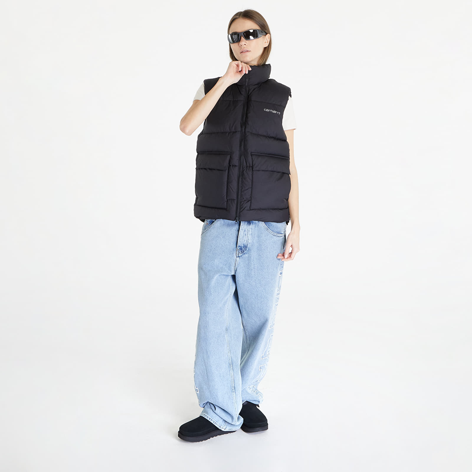 Vesty Carhartt WIP Springfield Vest UNISEX Black/ Blacksmith