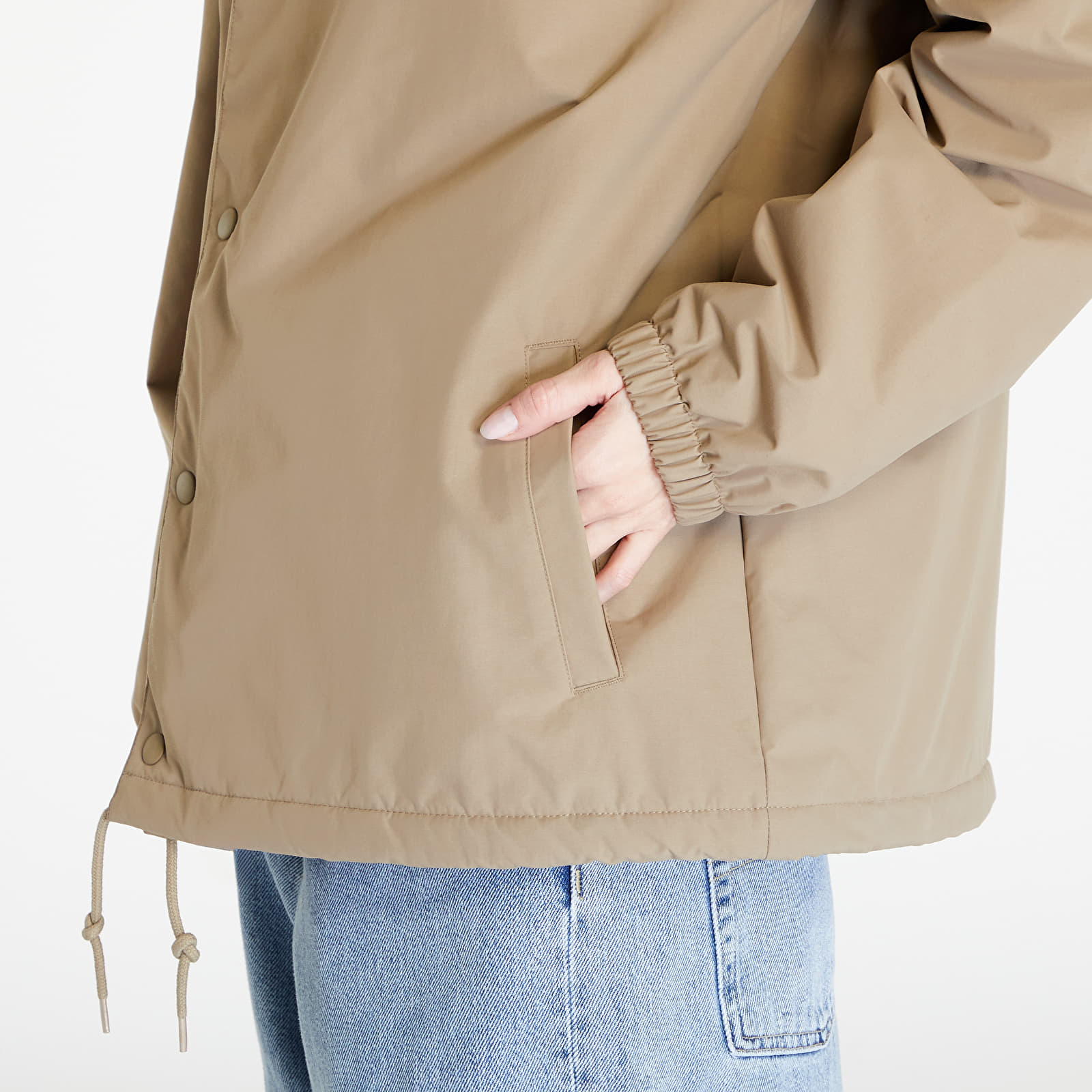 Jackets Carhartt WIP Hooded Coach Jacket UNISEX Leather/ Black