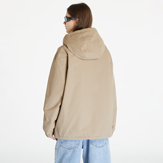 Jackets Carhartt WIP Hooded Coach Jacket UNISEX Leather Black Queens
