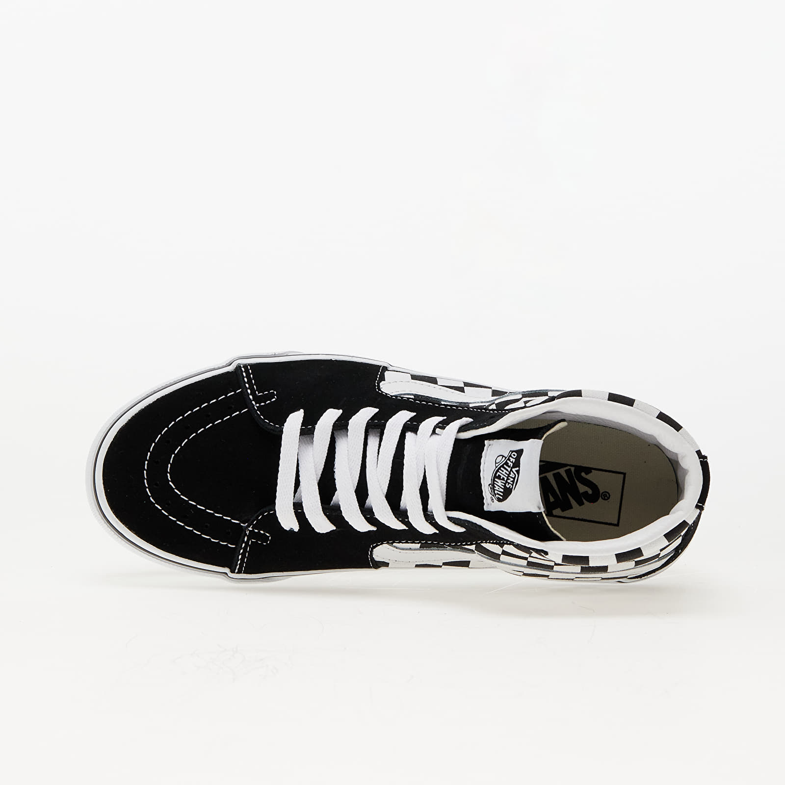 Pánské tenisky a boty Vans SK8-HI Platform 2 Checkerboard/ True White
