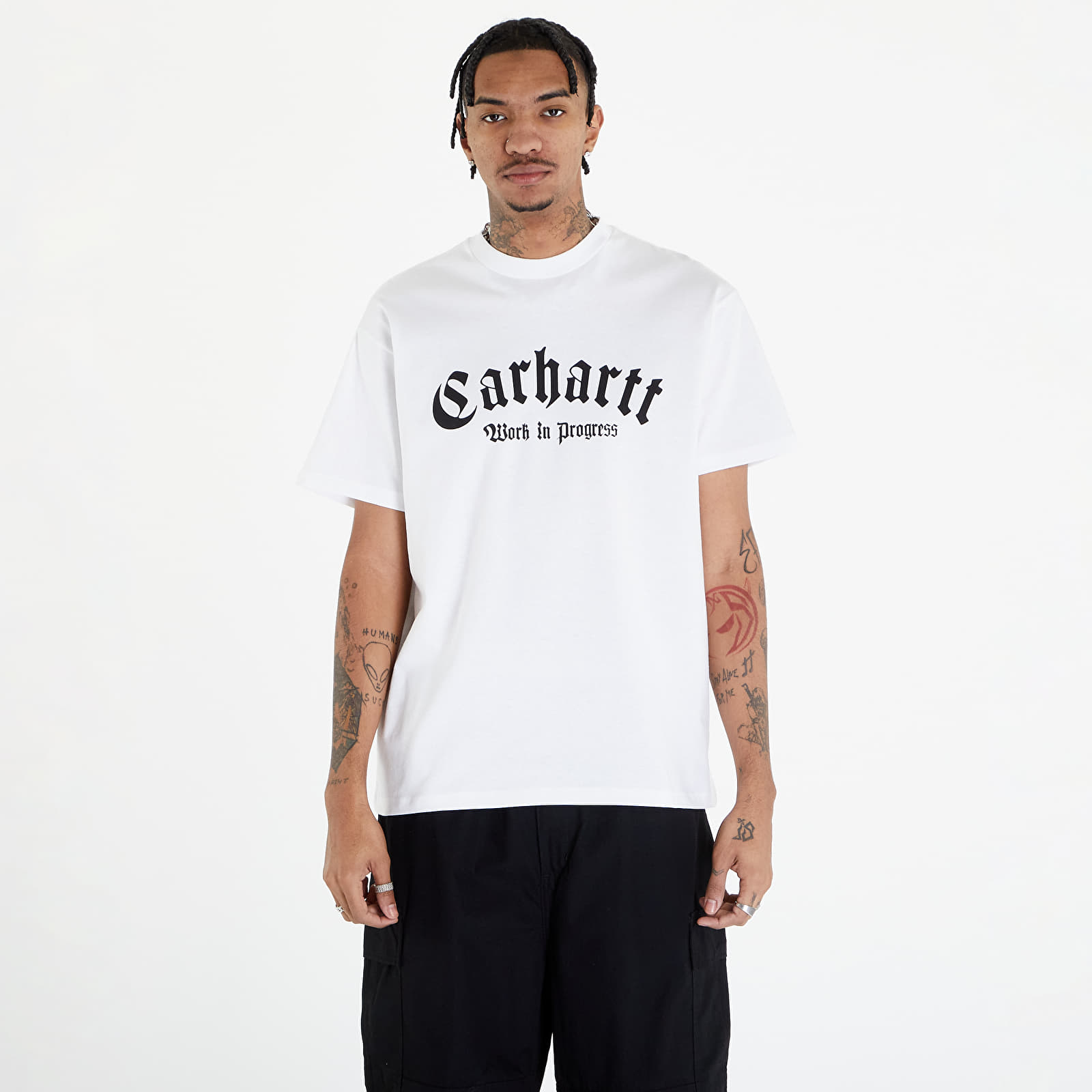Trička Carhartt WIP Short Sleeve Onyx T-Shirt UNISEX White/ Black