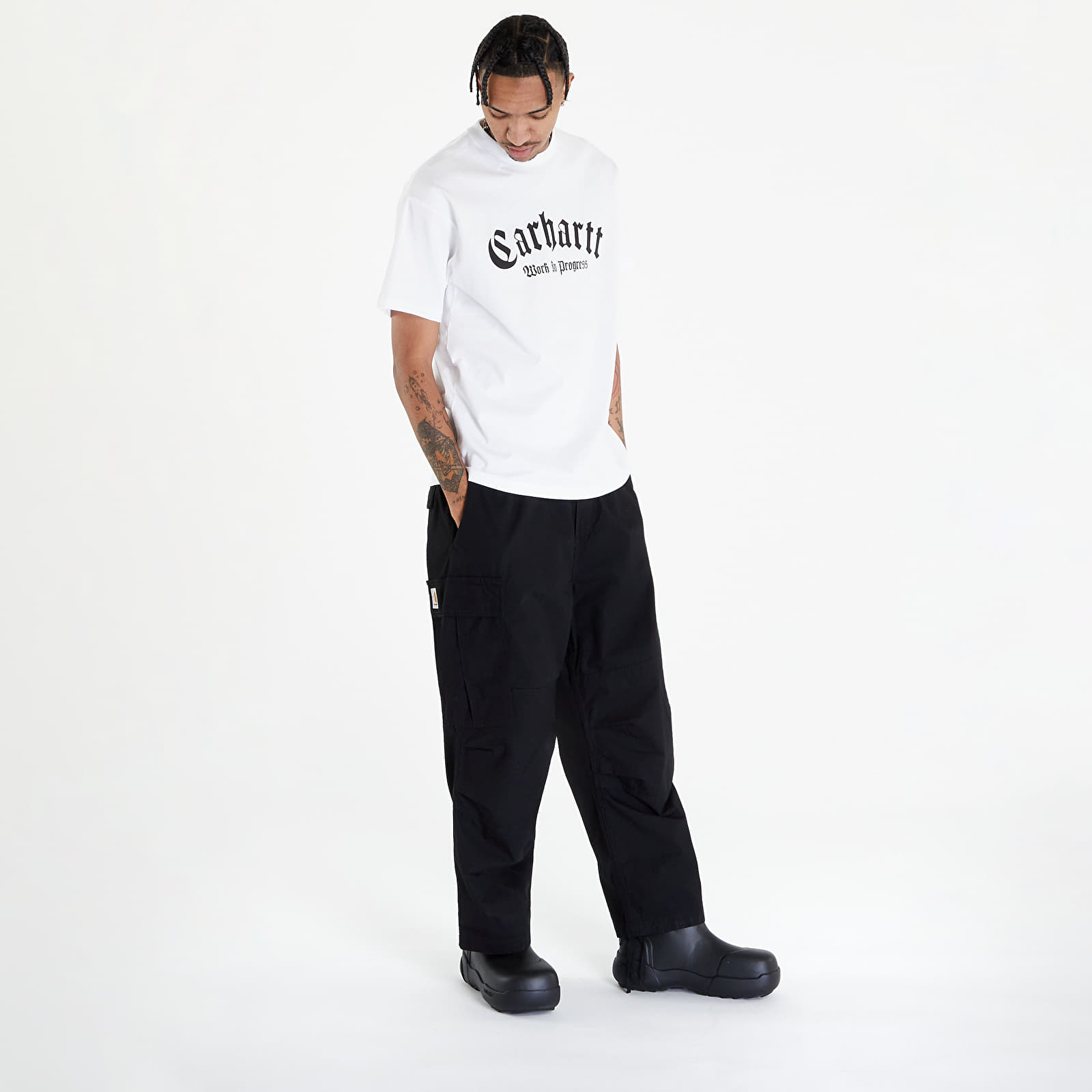 Trička Carhartt WIP Short Sleeve Onyx T-Shirt UNISEX White/ Black