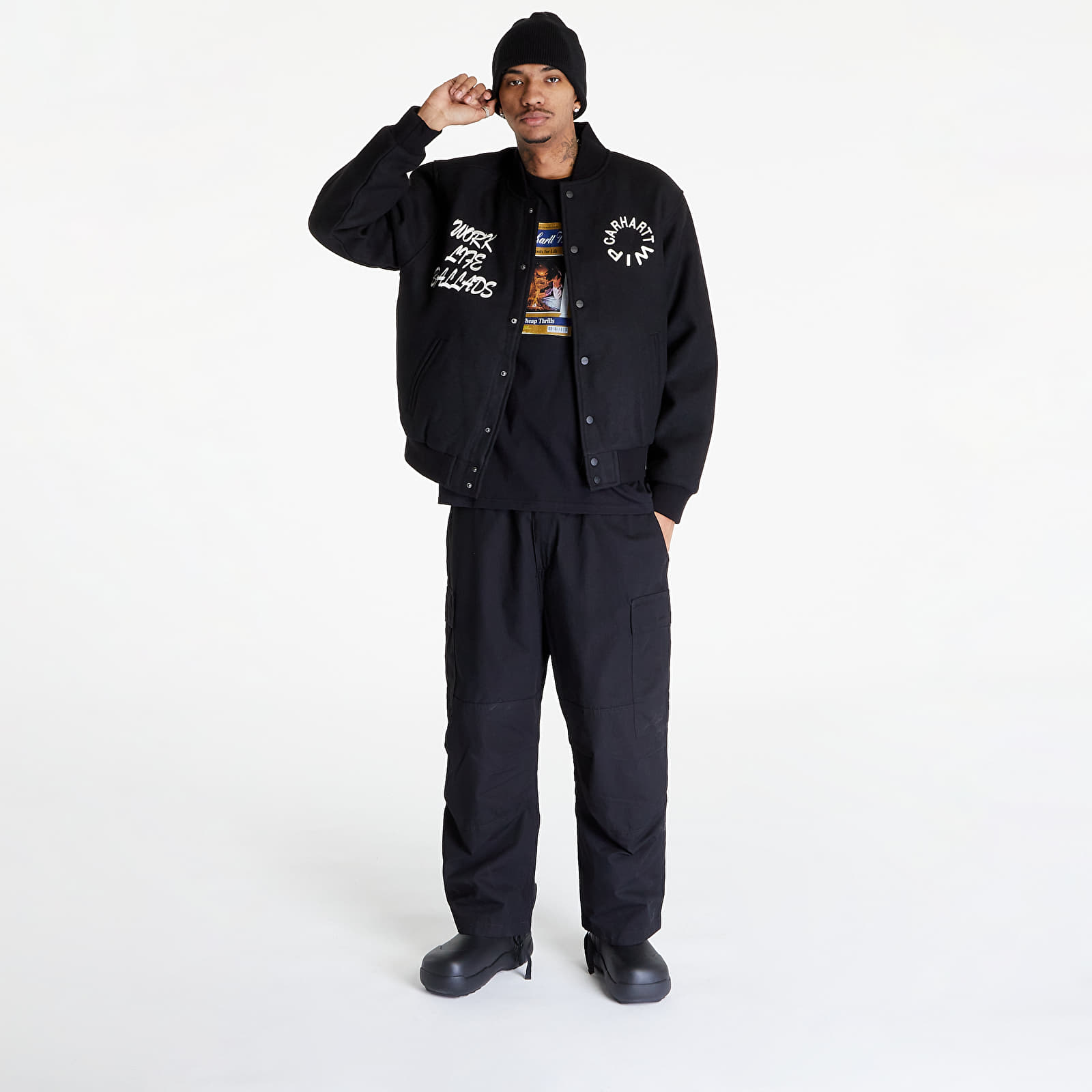 Bomber jackets Carhartt WIP Work Varsity Bomber UNISEX Black
