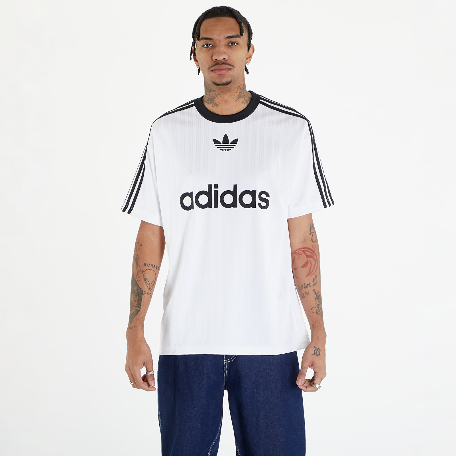 T-shirts adidas Adicolor Poly Short Sleeve Tee White/ Black
