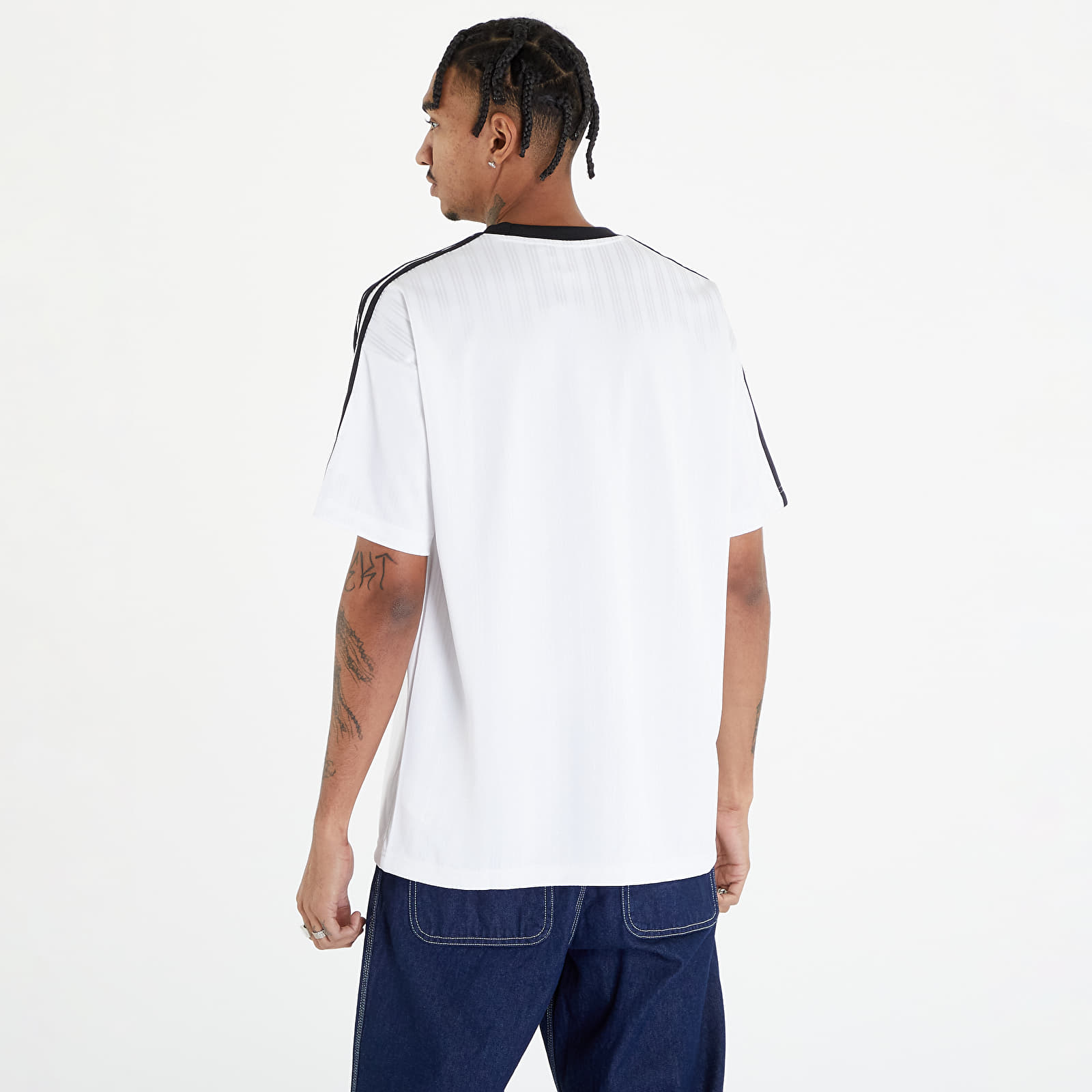 Trička adidas Adicolor Poly Short Sleeve Tee White/ Black