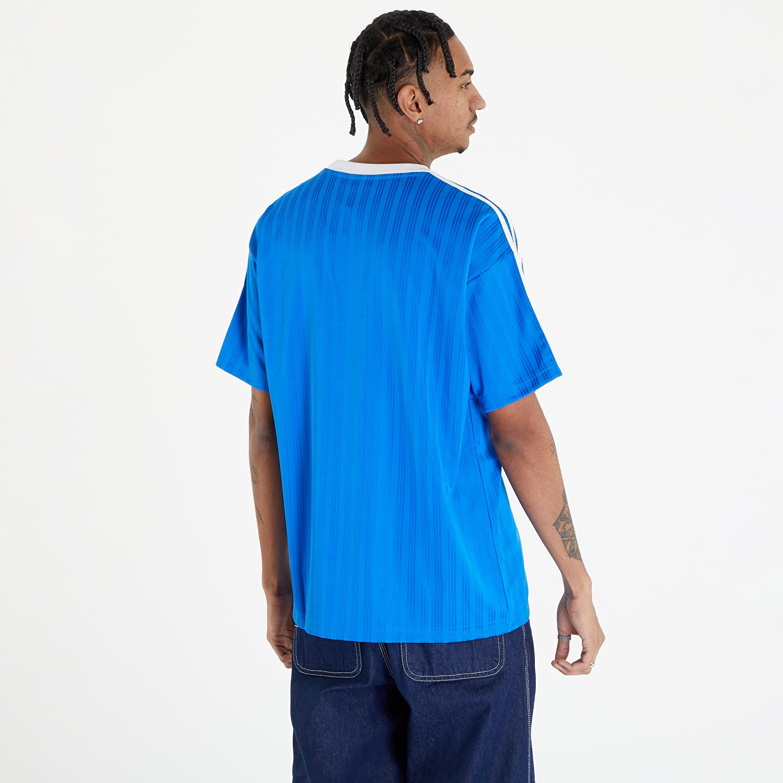 T-shirts adidas Adicolor Poly Short Sleeve Tee Blue Bird/ White