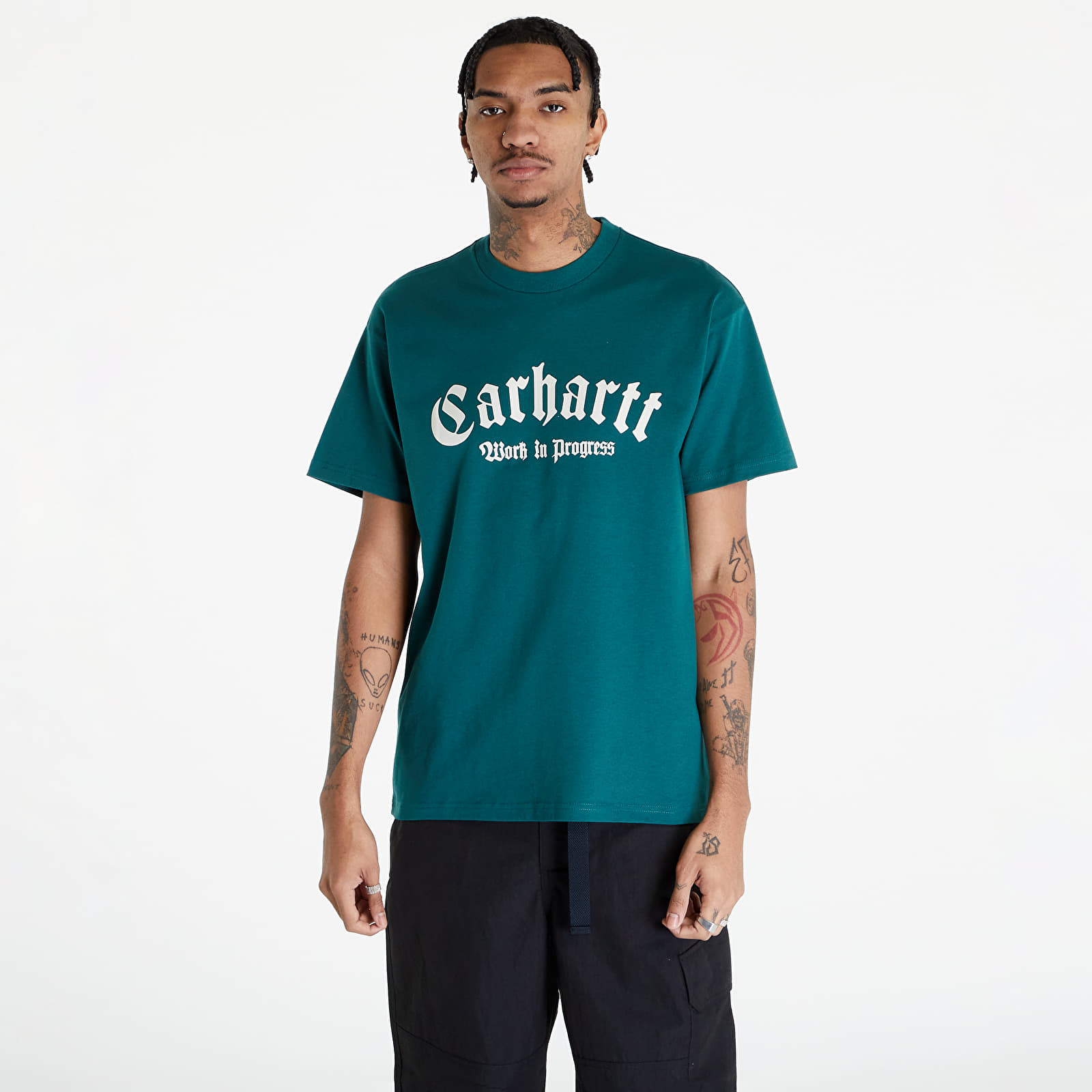 Trička Carhartt WIP Short Sleeve Onyx T-Shirt UNISEX Chervil/ Wax