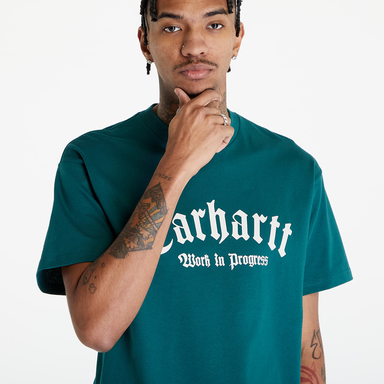 Trička Carhartt WIP Short Sleeve Onyx T-Shirt UNISEX Chervil/ Wax