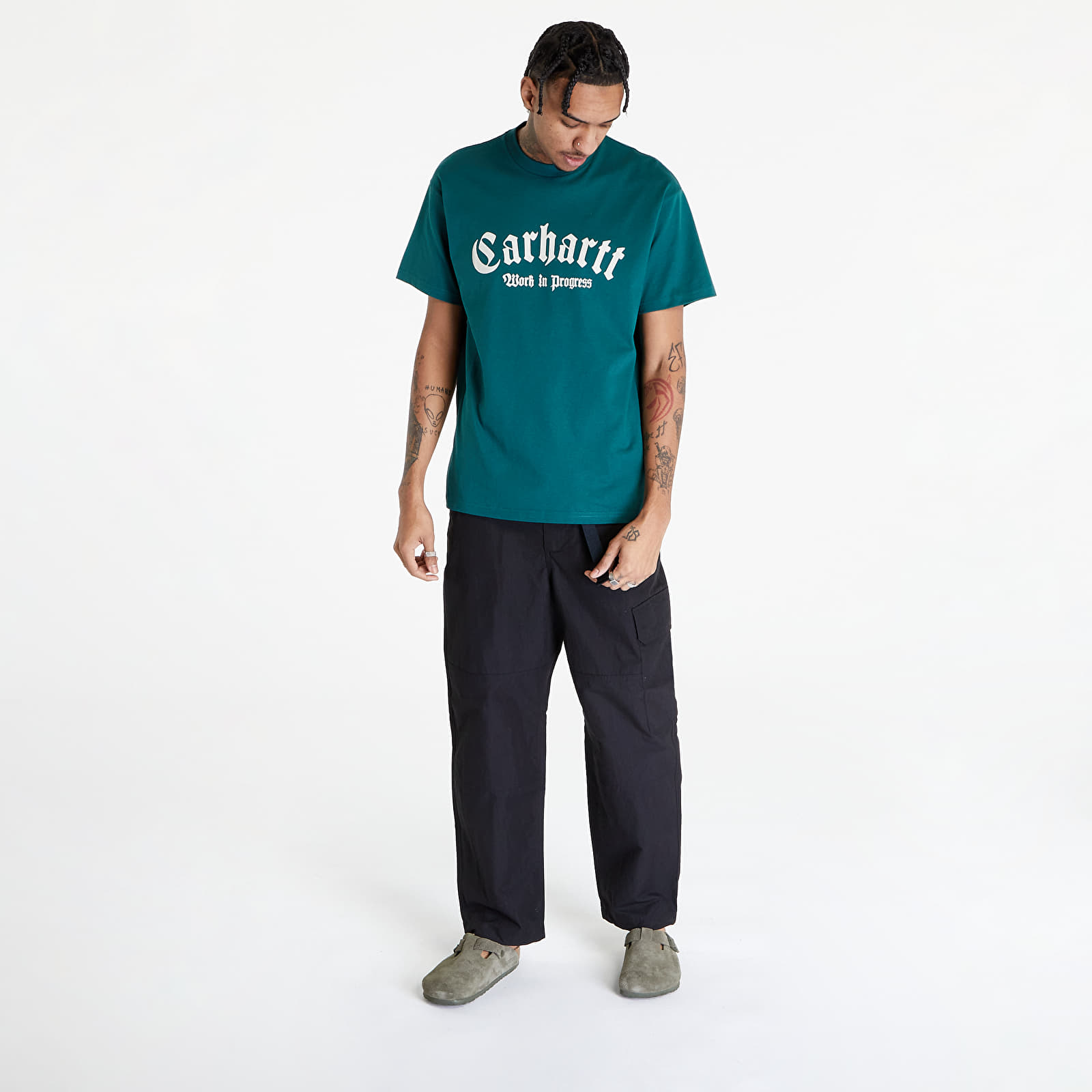 Trička Carhartt WIP Short Sleeve Onyx T-Shirt UNISEX Chervil/ Wax