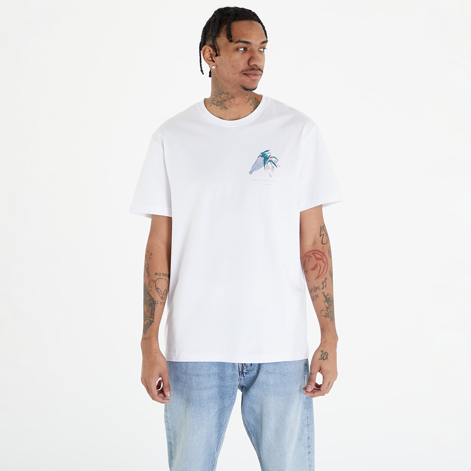 T-shirts Queens Dej Mi Radši Kytku V Květináči T-Shirt UNISEX White