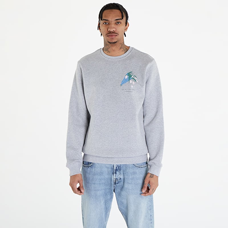 Sweatshirt Queens Dej Mi Radši Kytku V Květináči Crewneck UNISEX Gray Melange