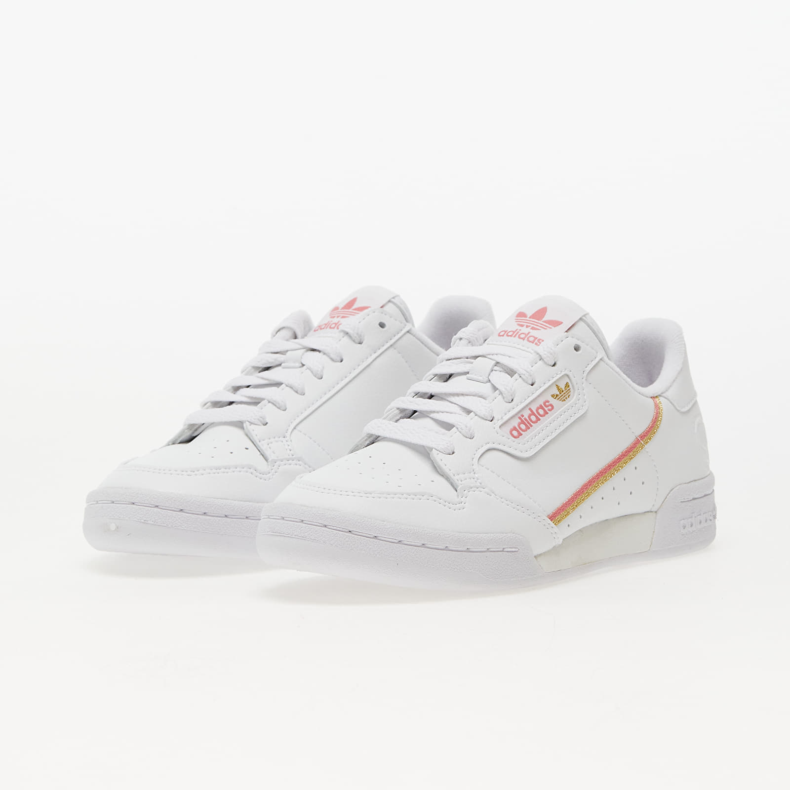 Dámské tenisky a boty adidas Continental 80 Vegan Ftw White/ Haze Rose/ Gold Metallic