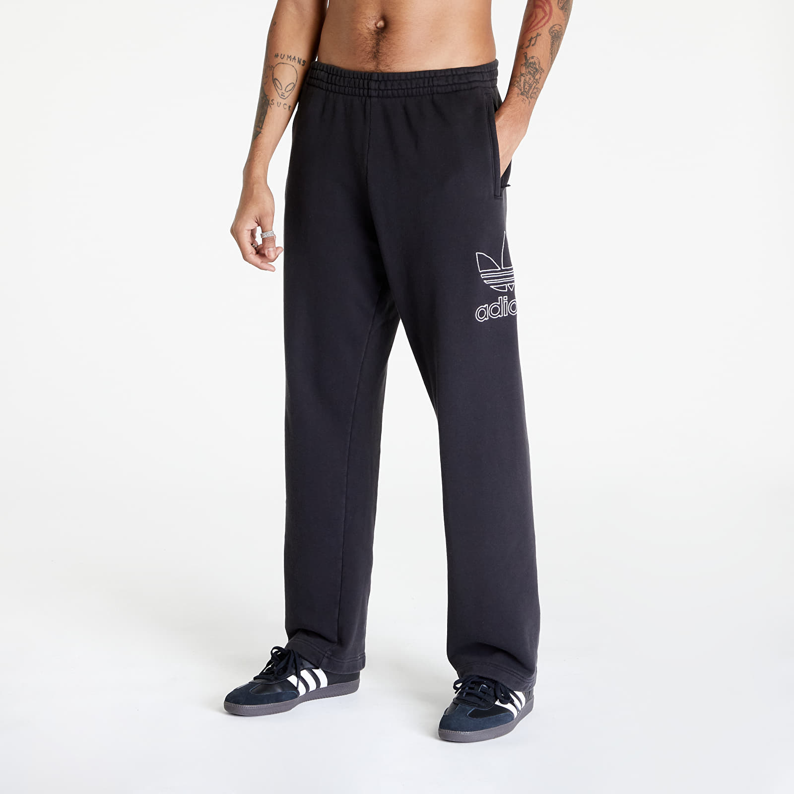 Sweatpants adidas Adicolor Outline Trefoil Pants Black Queens