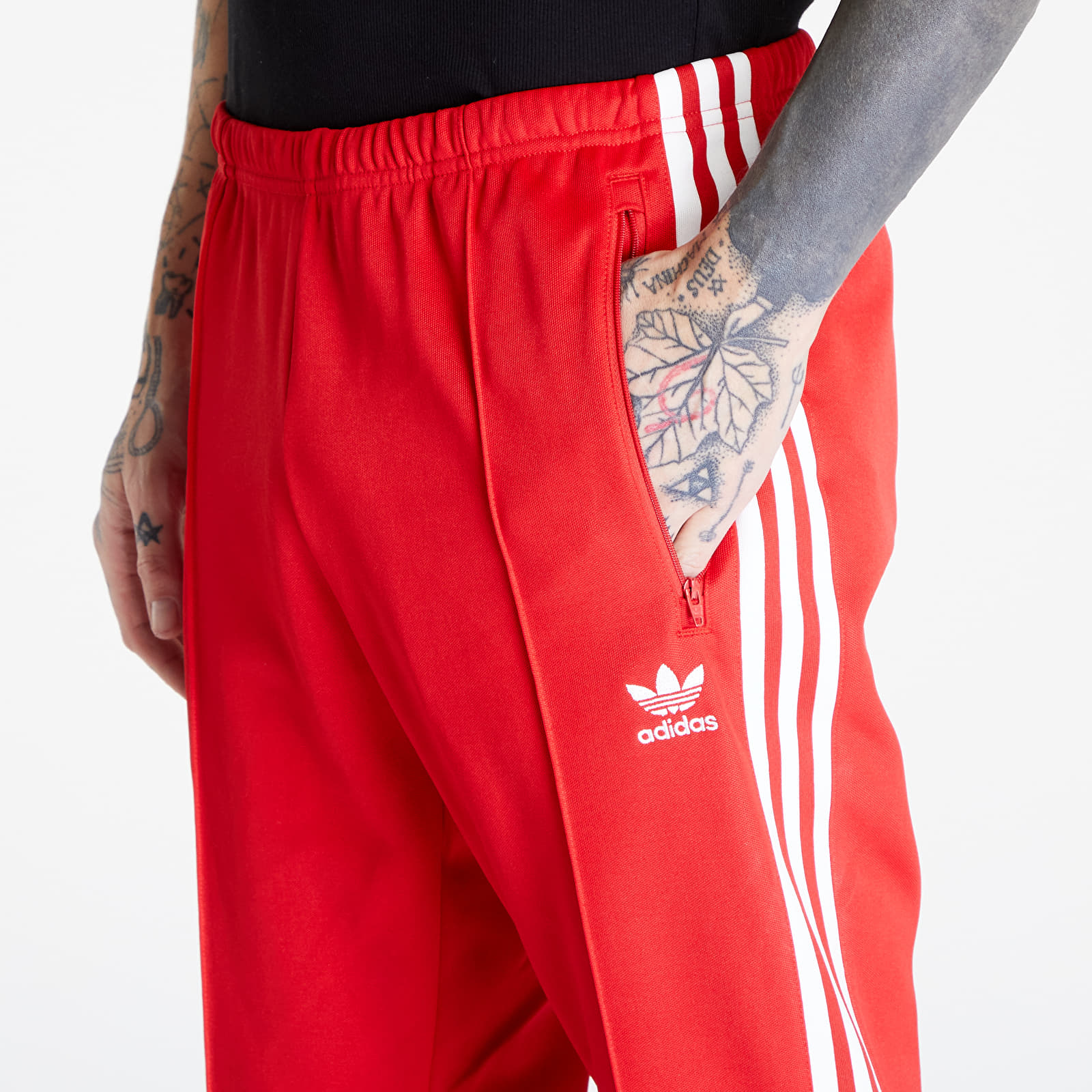 Tepláky adidas Beckenbauer Track Pant Better Scarlet/ White
