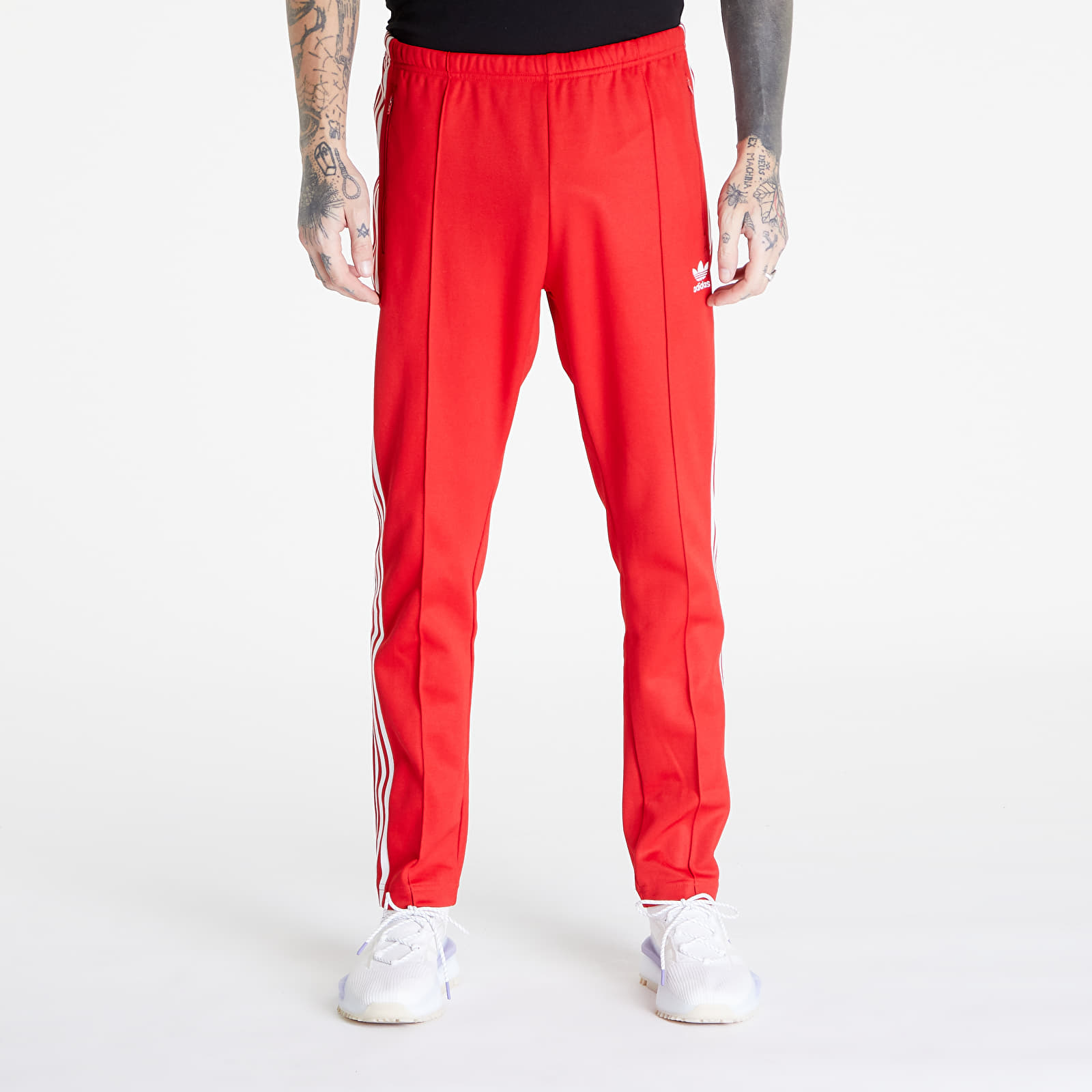 Tepláky adidas Beckenbauer Track Pant Better Scarlet/ White
