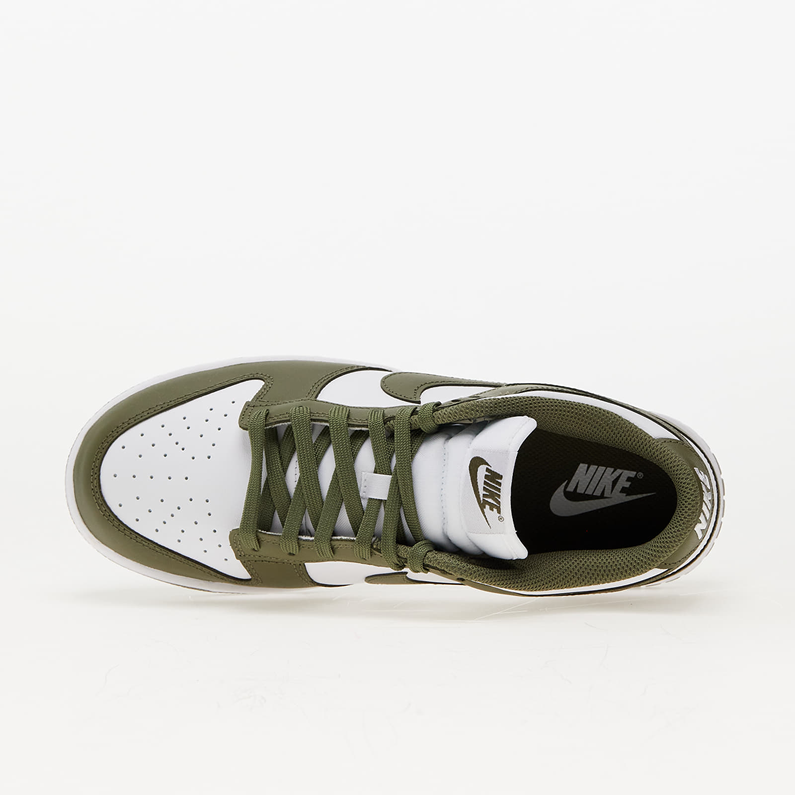Sieviešu kedas un apavi Nike Dunk Low White/ Medium Olive-White