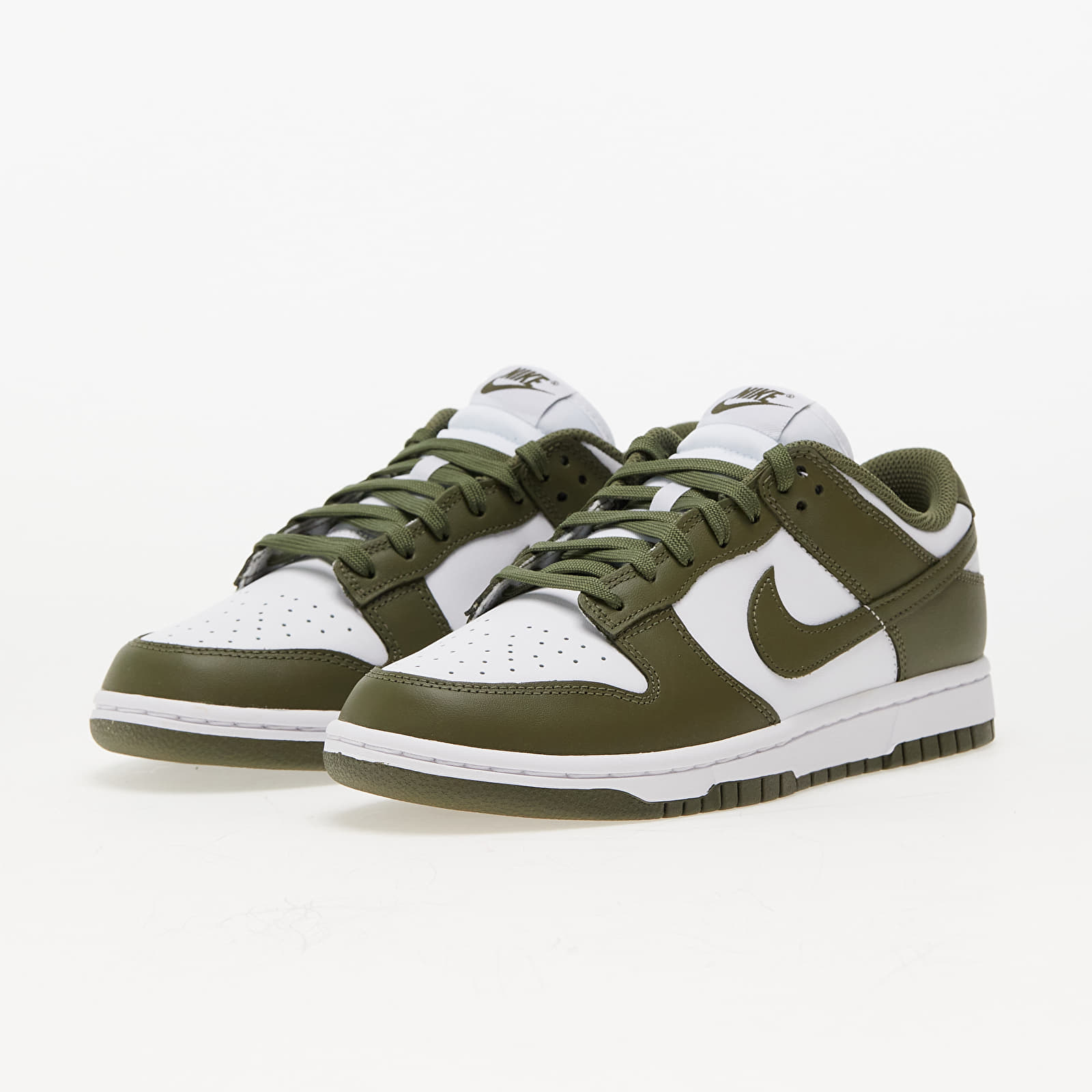 Sieviešu kedas un apavi Nike Dunk Low White/ Medium Olive-White