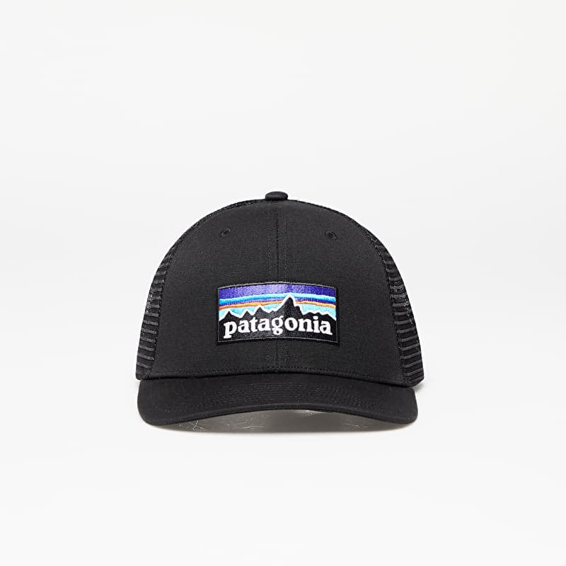 Cap Patagonia P6 Logo Trucker Hat Black
