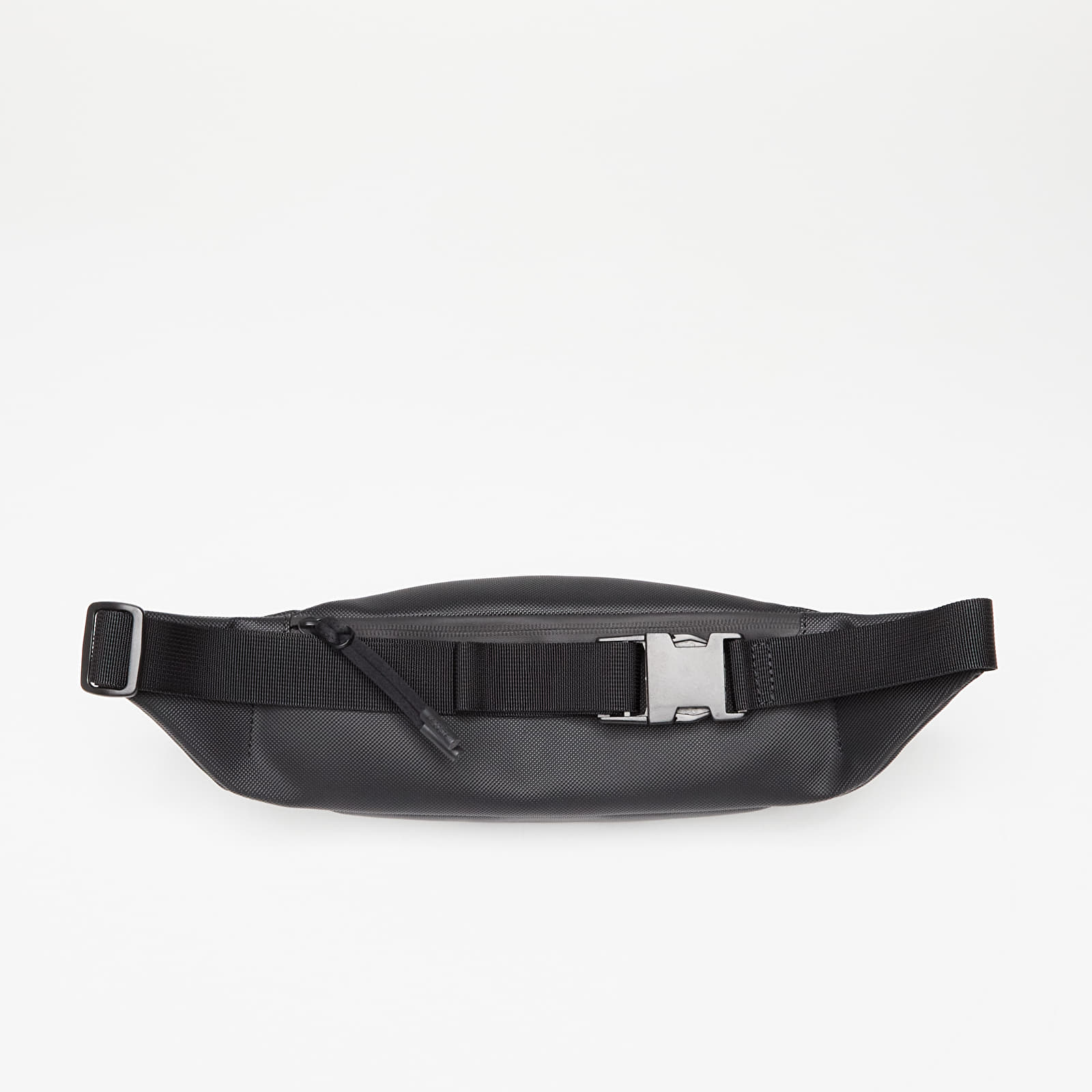 Kidney Packs LACOSTE Men's LCST Coated Canvas Zippered Belt Bag Black