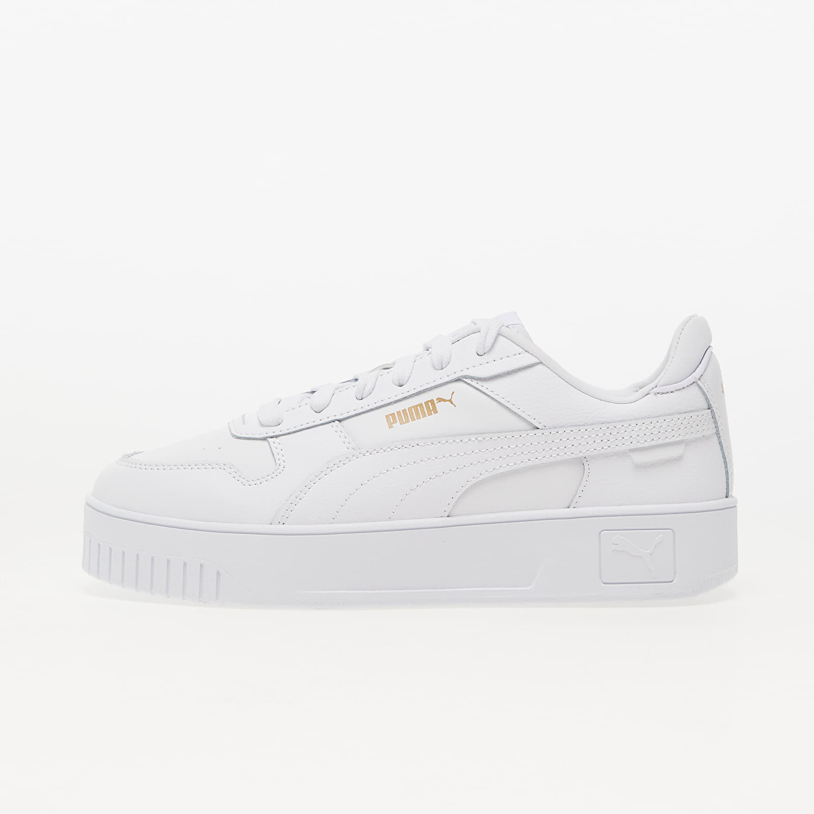 Women's sneakers and shoes Puma Carina Street Puma White-Puma White-Gold
