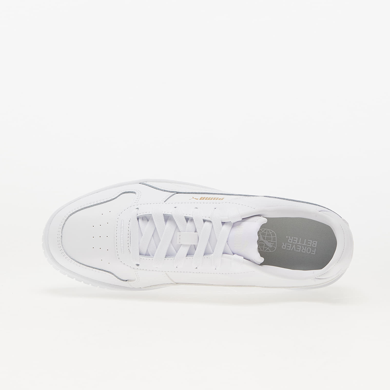 Women's sneakers and shoes Puma Carina Street Puma White-Puma White-Gold