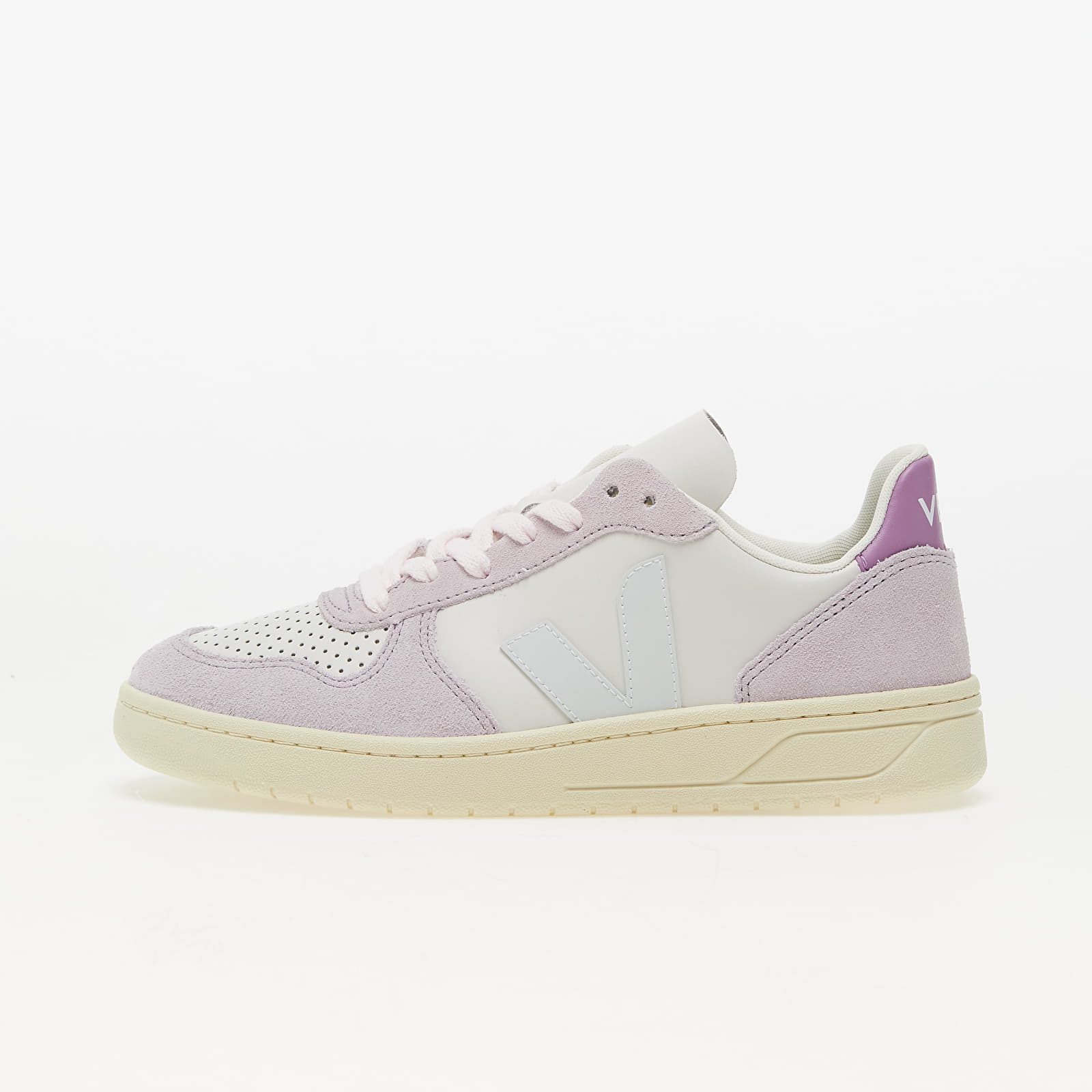 Dámské tenisky a boty Veja W V-10 Leather Gravel Menthol Parme