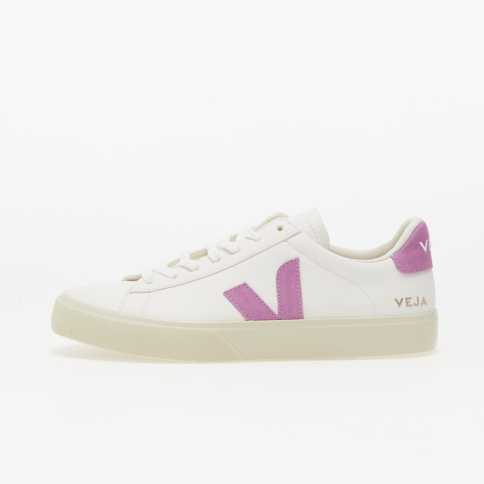 Dámské tenisky a boty Veja W Campo Chromefree Leather White Mulberry