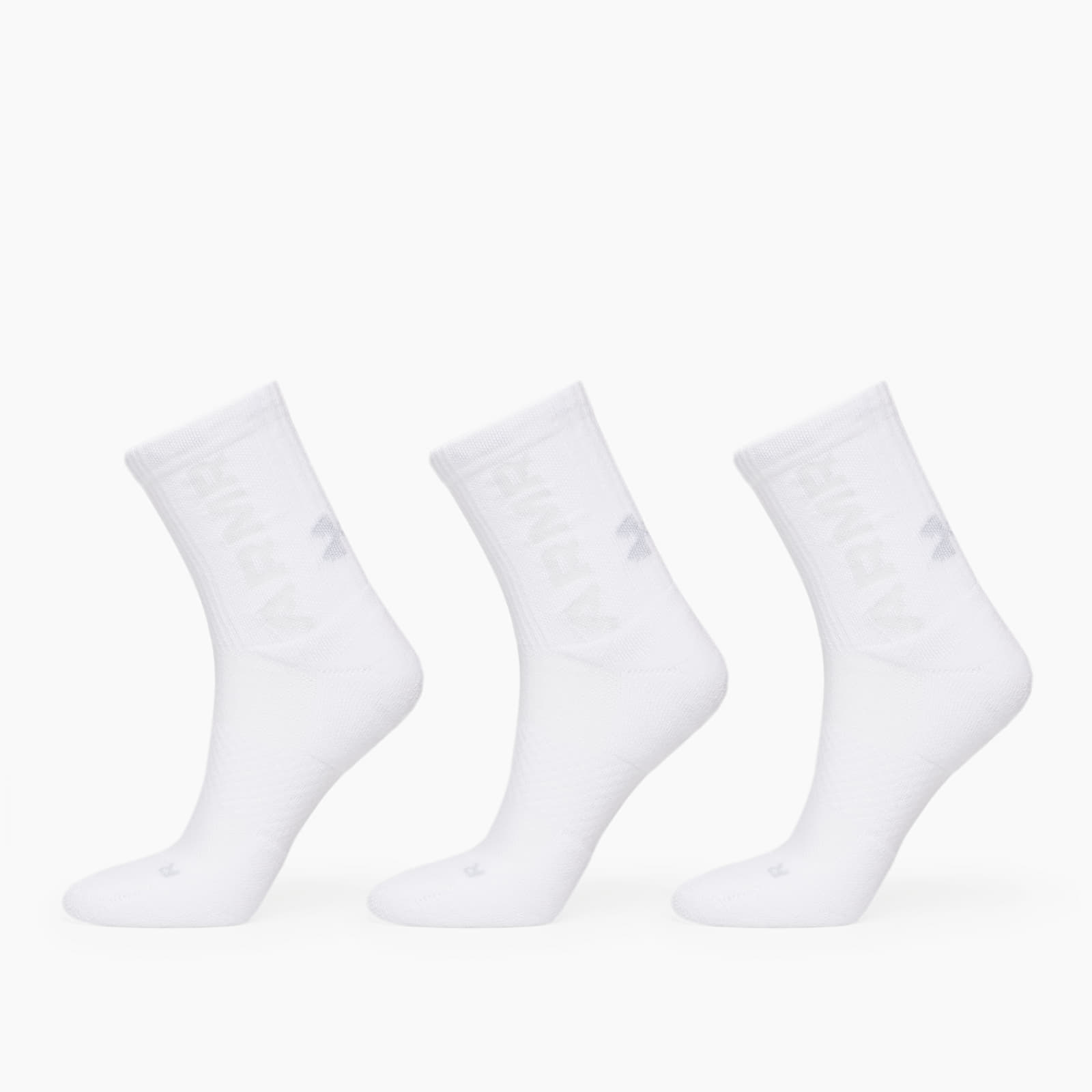 Sokid Under Armour 3-Maker Cushioned Mid-Crew 3-Pack Socks White