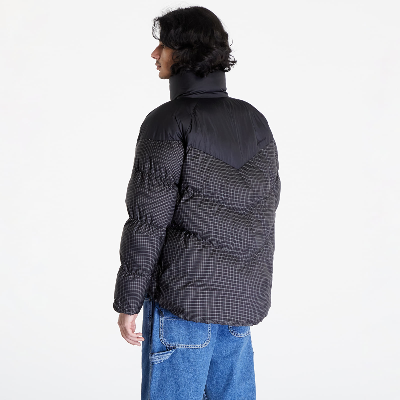Pánské bundy Nike Sportswear Windpuffer Therma-FIT Loose Puffer Jacket Black/ White