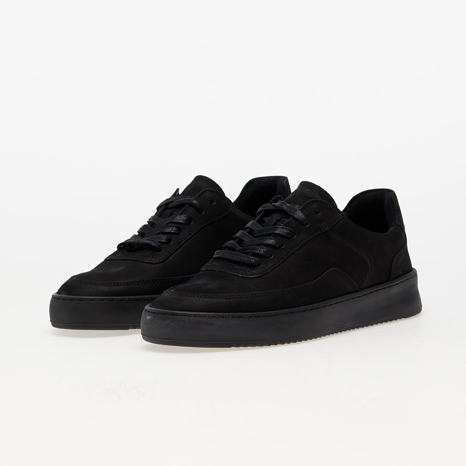 Pánske tenisky a obuv Filling Pieces Mondo 2.0 Ripple Nubuck All Black