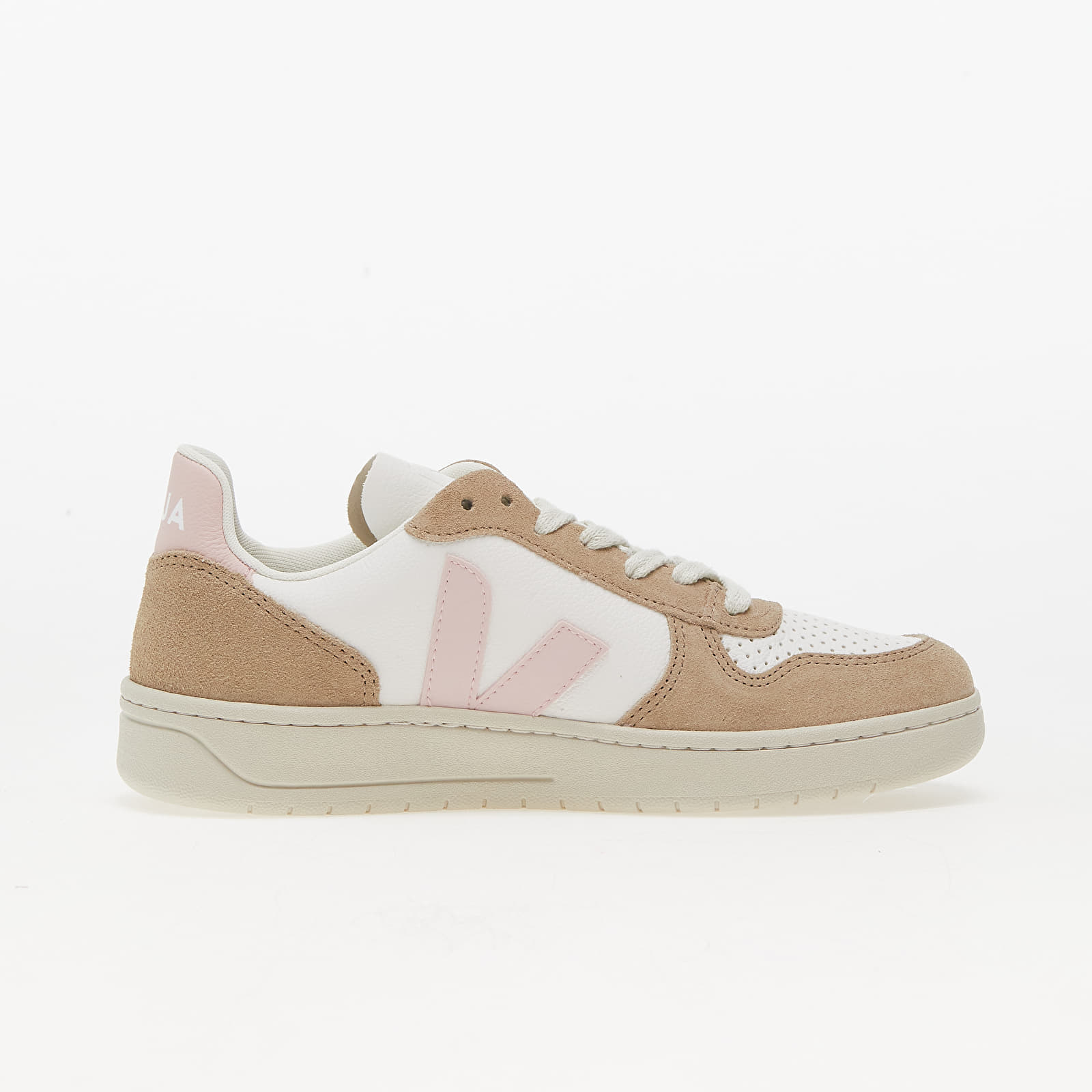 Women's sneakers and shoes Veja W V-10 Extra White Petale Sahara