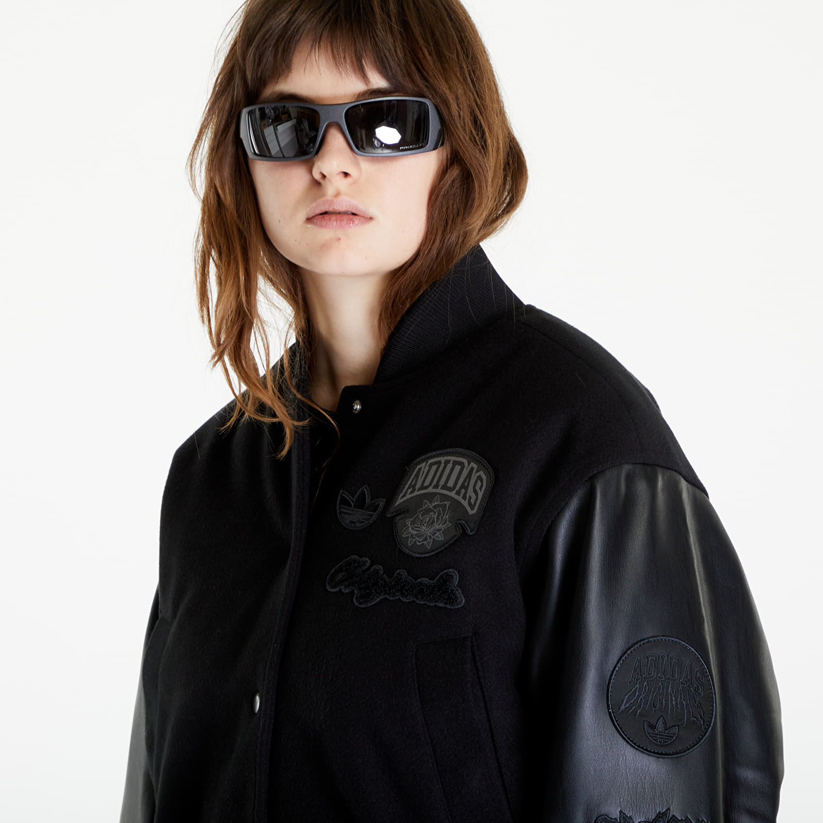 Bomber adidas Oversized Collegiate Jacket Black