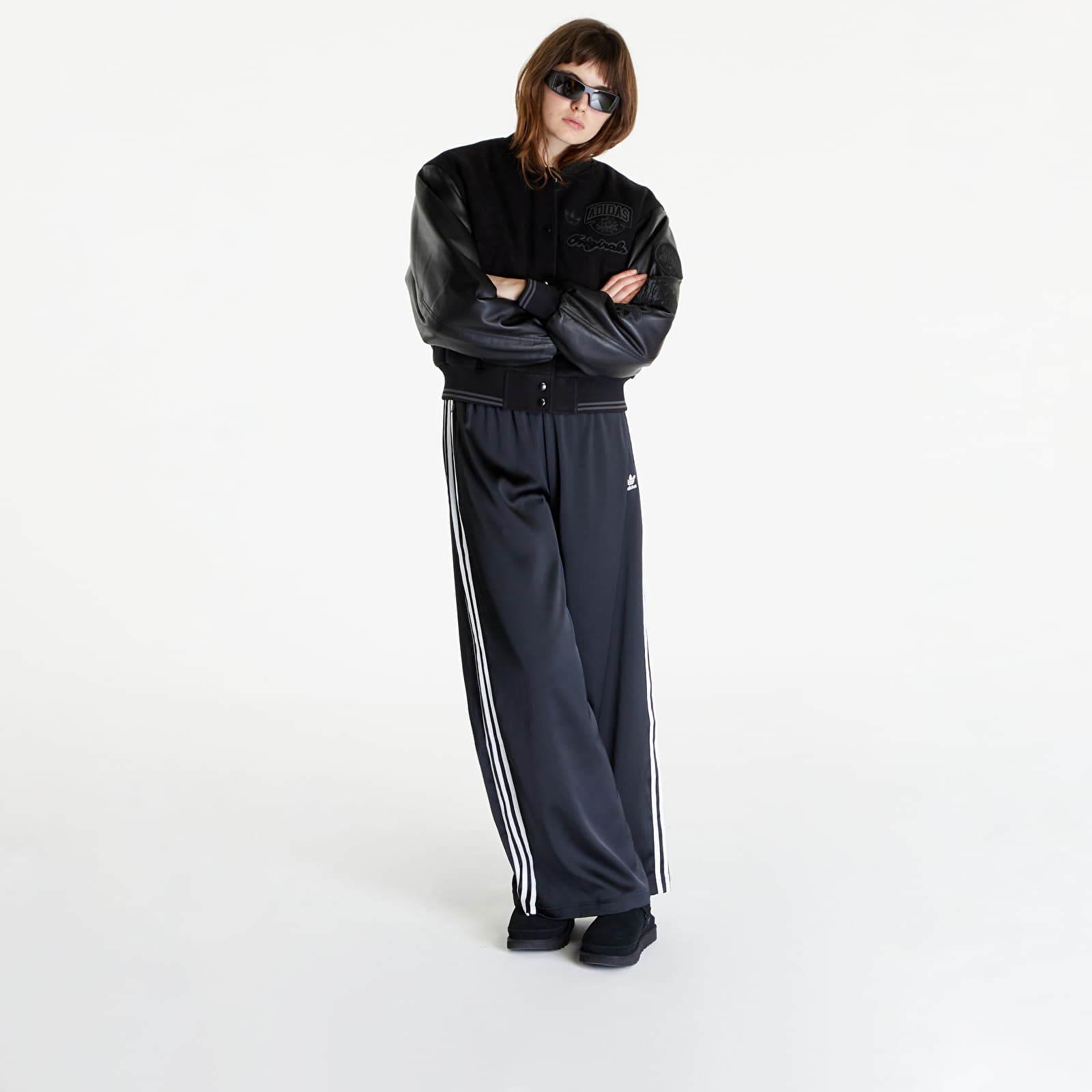 Bomber adidas Oversized Collegiate Jacket Black