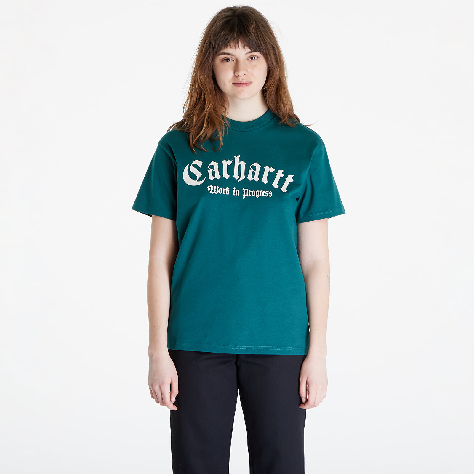 Trička Carhartt WIP Short Sleeve Onyx T-Shirt UNISEX Chervil/ Wax